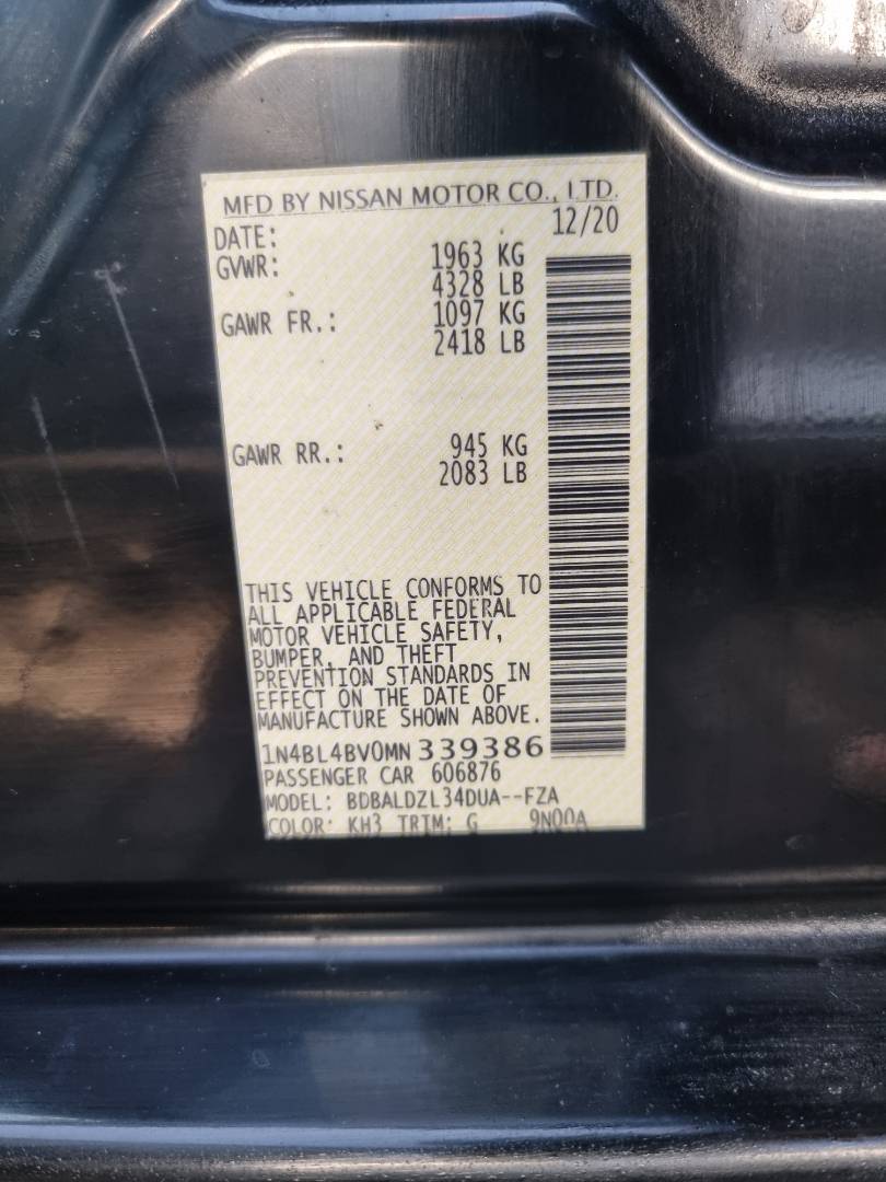 NISSAN ALTIMA 2021 - Marhaba Auction Used Cars - Image 8