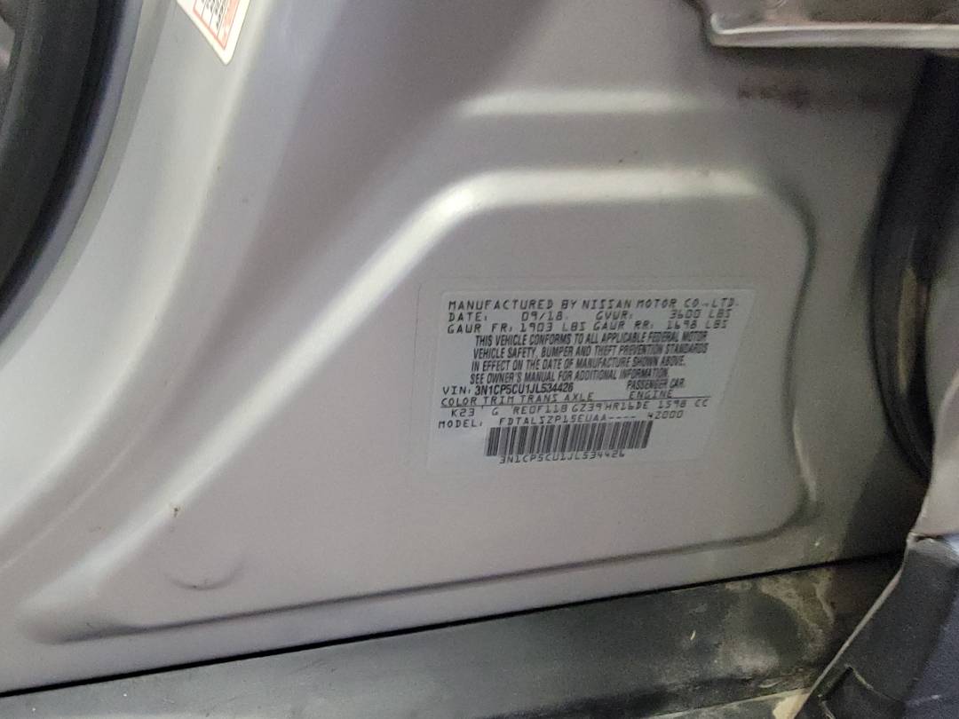 2018 NISSAN KICKS — 56 898 Miles — Lot CU1JL534426 — Main - Marhaba Auctions Used Cars - Image 9