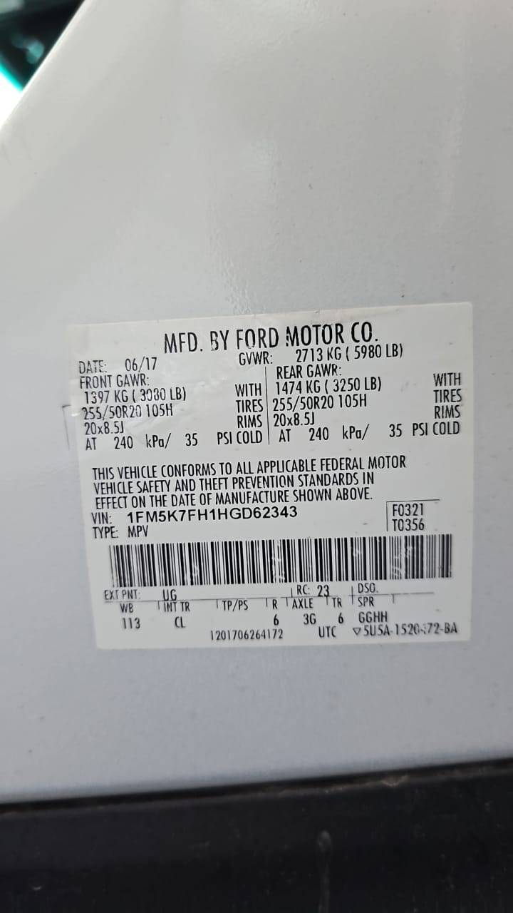 FORD EXPLORER 2017 - Marhaba Auction Used Cars - Image 7