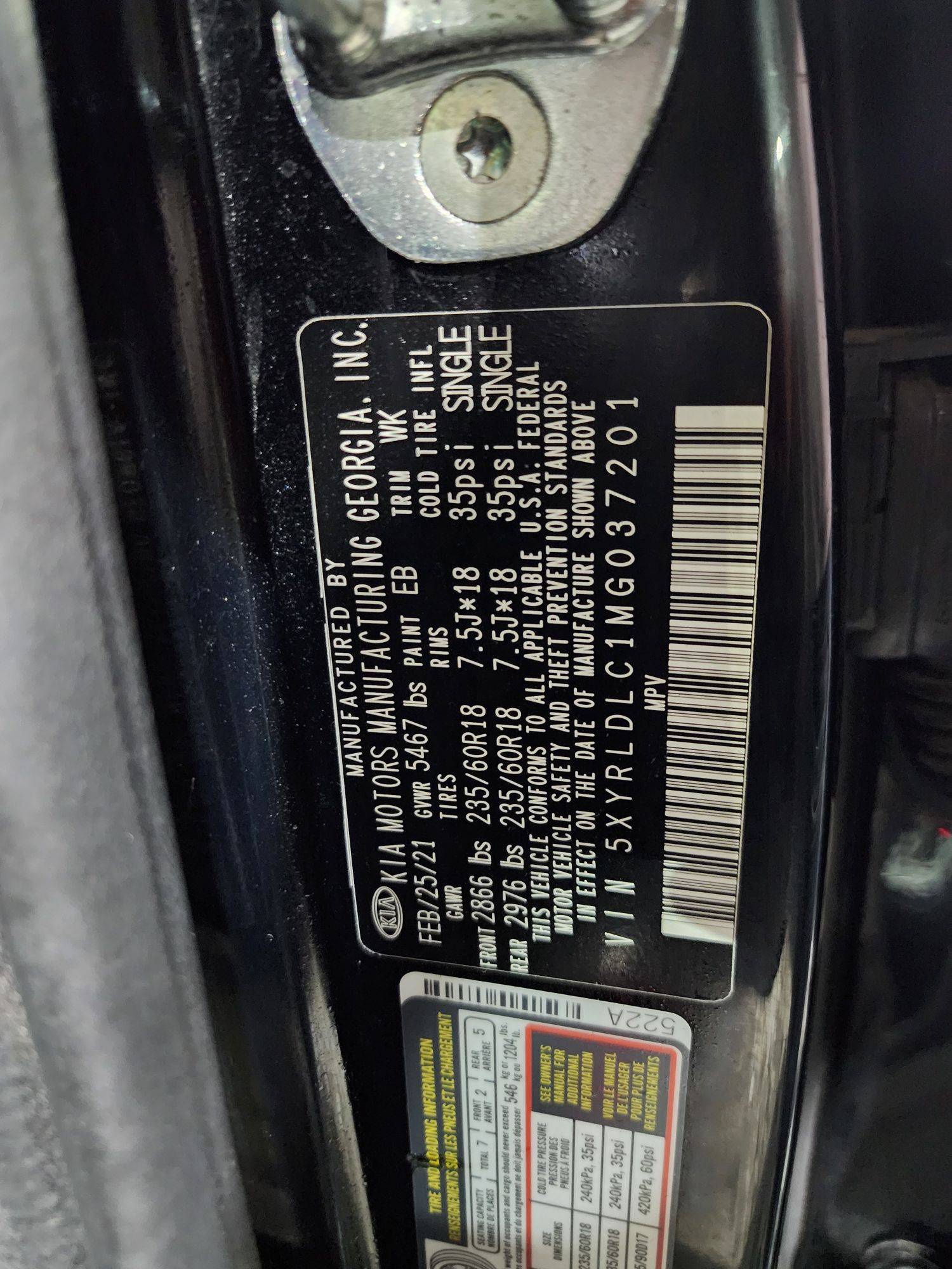 2021 KIA SORENTO — 93569 Miles — Lot C1MG037201 — Main - Marhaba Auctions Used Cars - Image 11
