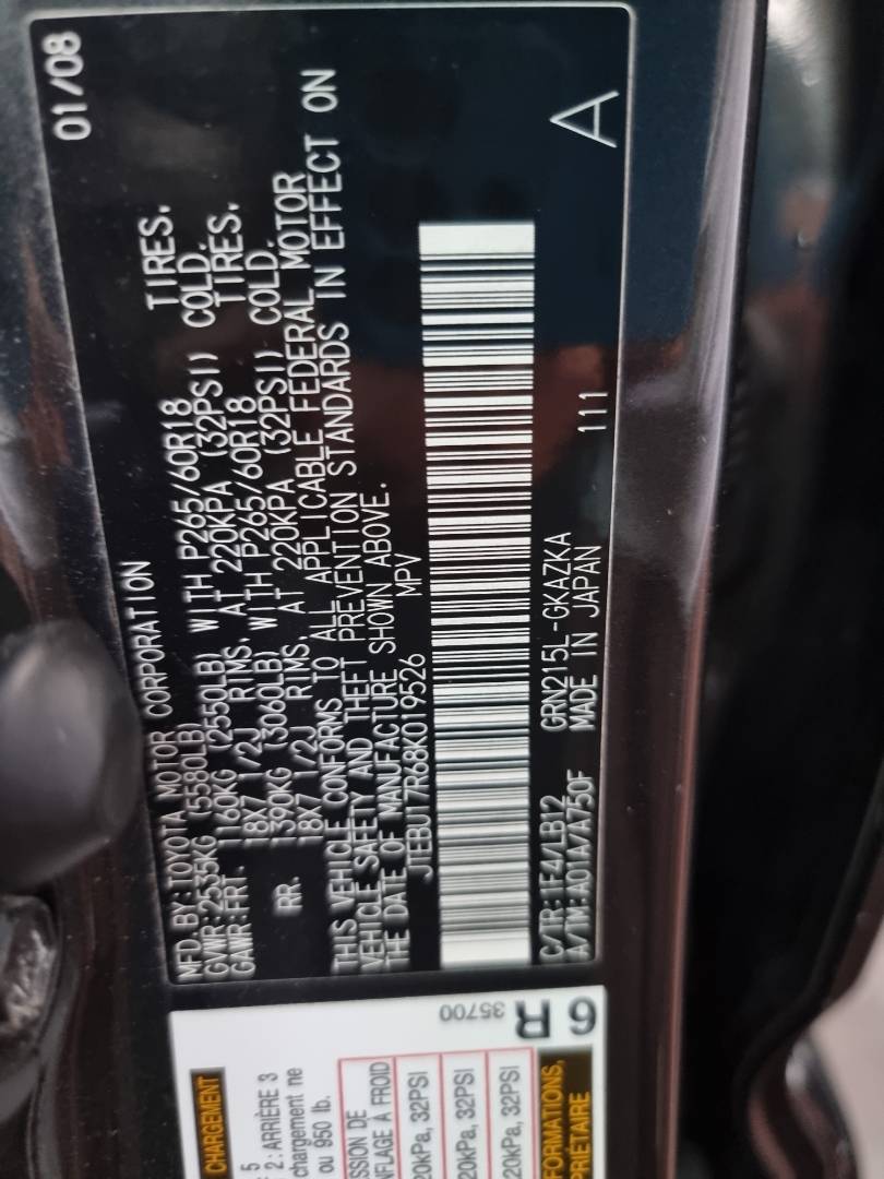 TOYOTA 4RUNNER 2008 - Marhaba Auction Used Cars - Image 9