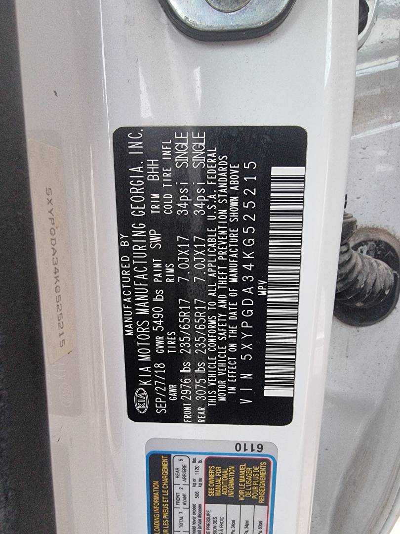 KIA SORENTO 2019 - Marhaba Auction Used Cars - Image 5