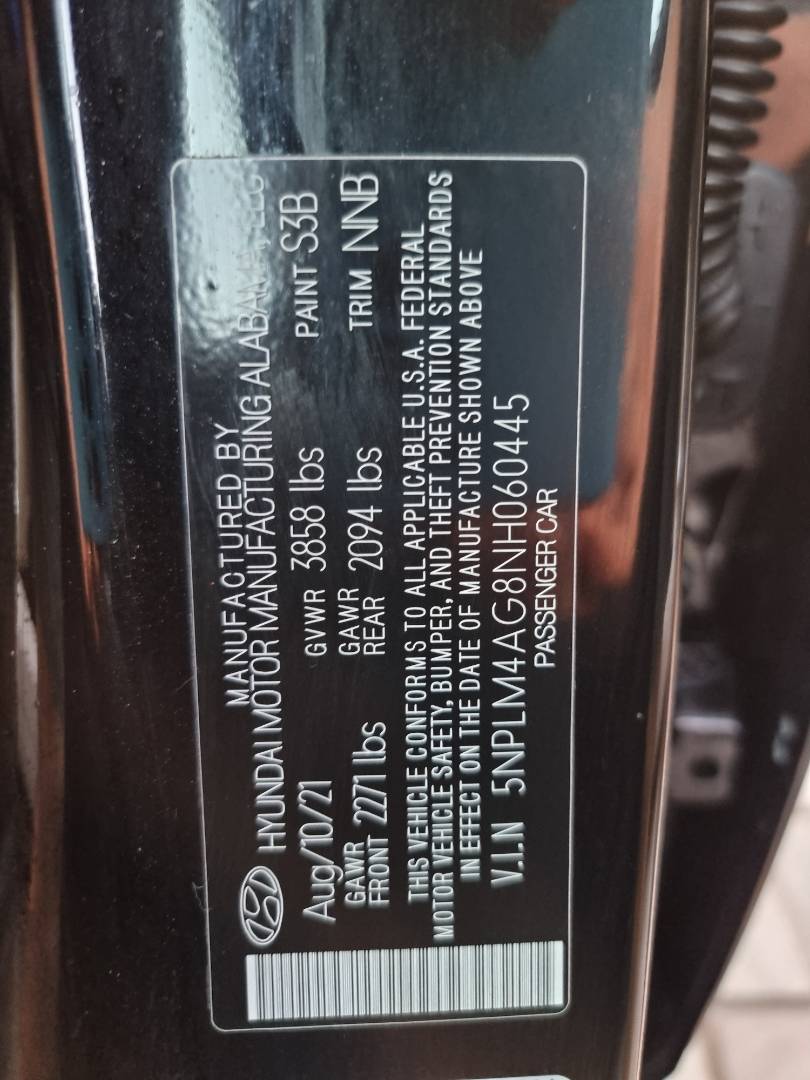 2022 HYUNDAI ELANTRA — 40650 Miles — Lot H060445 — Ind. 12 - Marhaba Auctions Used Cars - Image 9