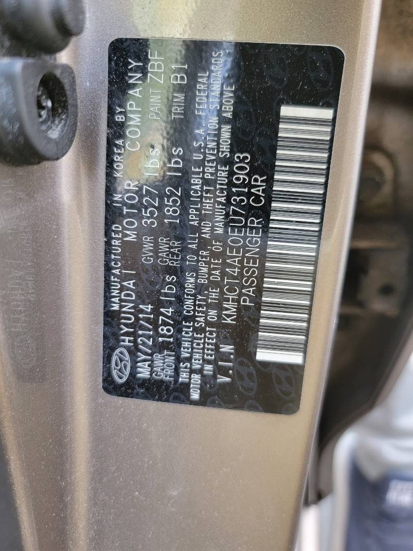 2014 HYUNDAI ACCENT — 171896 Miles — Lot 78897773 - Marhaba Auctions Used Cars - Image 3