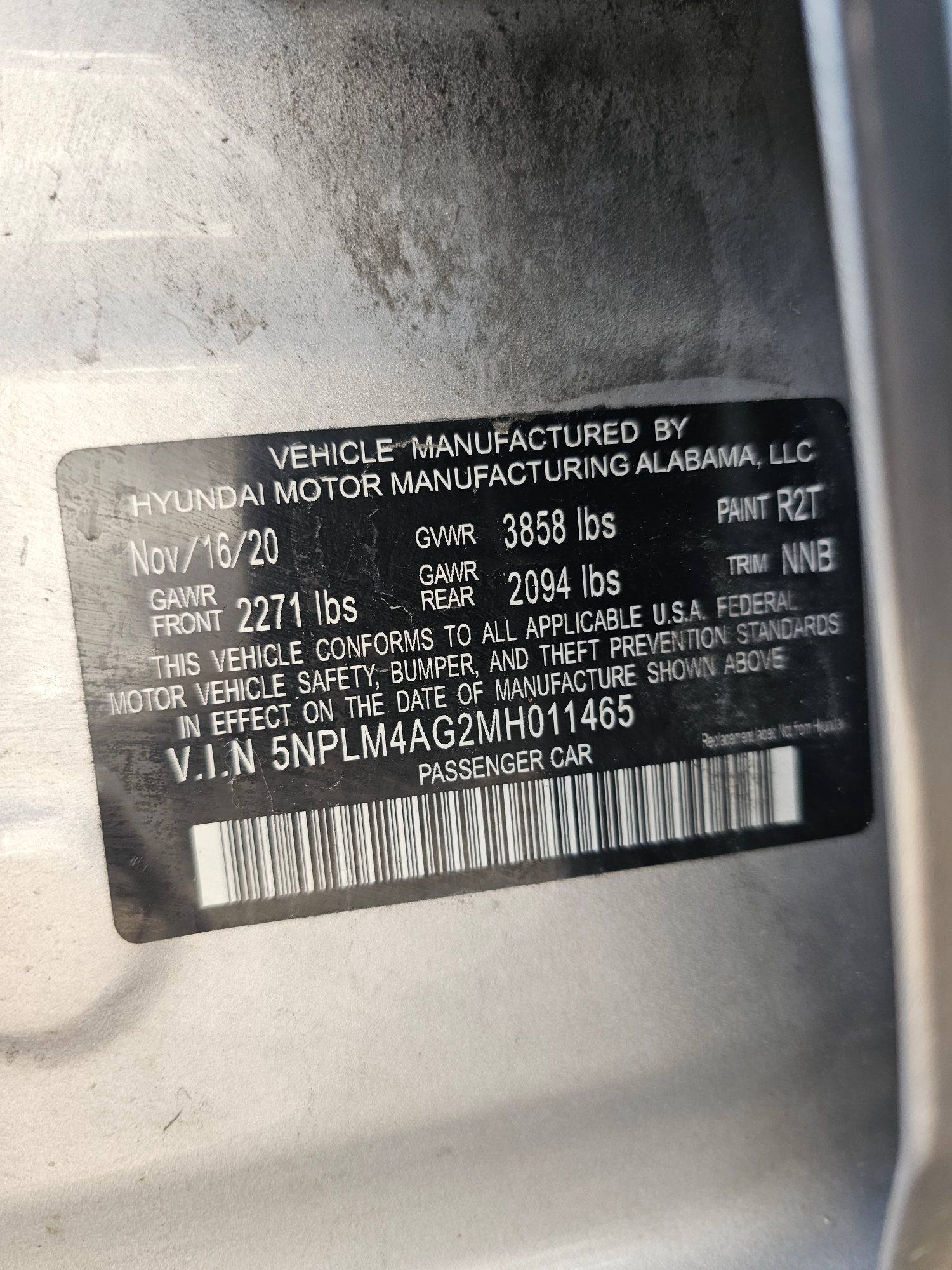 2021 HYUNDAI ELANTRA — 116242 Miles — Lot G2MH011465 — Souq - Marhaba Auctions Used Cars - Image 8