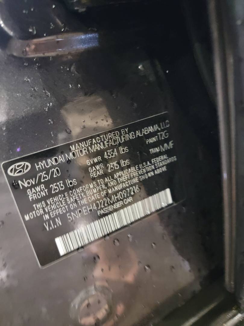 2021 HYUNDAI SONATA — 38363 Miles — Lot MH097216 — Main - Marhaba Auctions Used Cars - Image 10