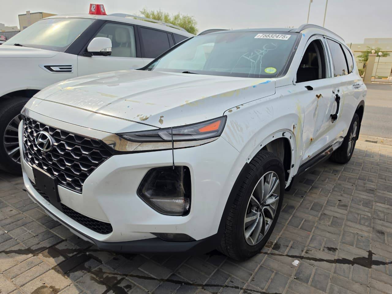 2020 HYUNDAI SANTA FE LIMITED — sold — 125349 Miles — Lot 75832475 — Oman Yard - Marhaba Auctions Used Cars - Image 3