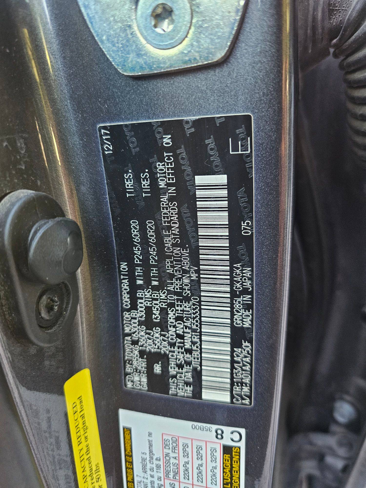 TOYOTA 4RUNNER SR5 2018 - Marhaba Auction Used Cars - Image 9