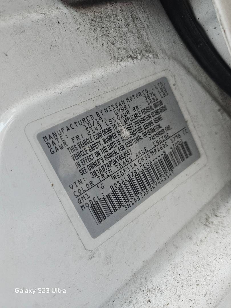 2019 NISSAN SENTRA — 118633 Miles — Lot 3KY443547 — Main - Marhaba Auctions Used Cars - Image 9