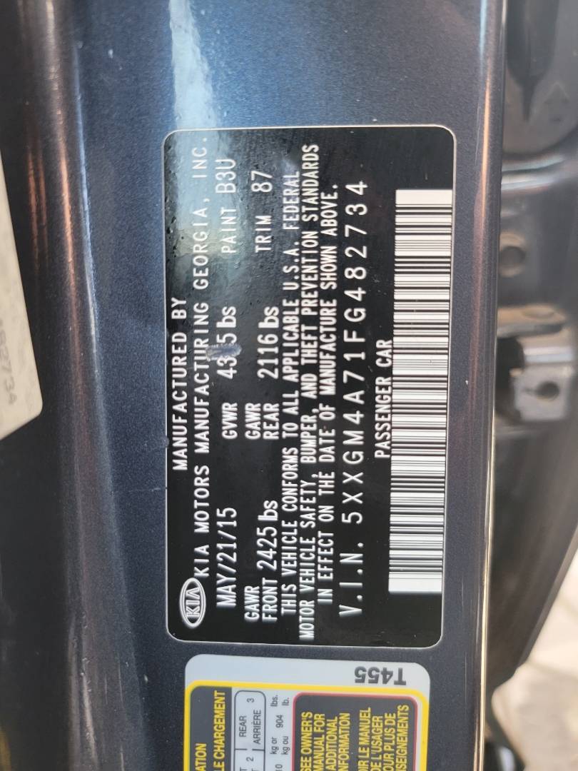 2015 KIA OPTIMA — 141136 Miles — Lot 36405271 - Marhaba Auctions Used Cars - Image 9