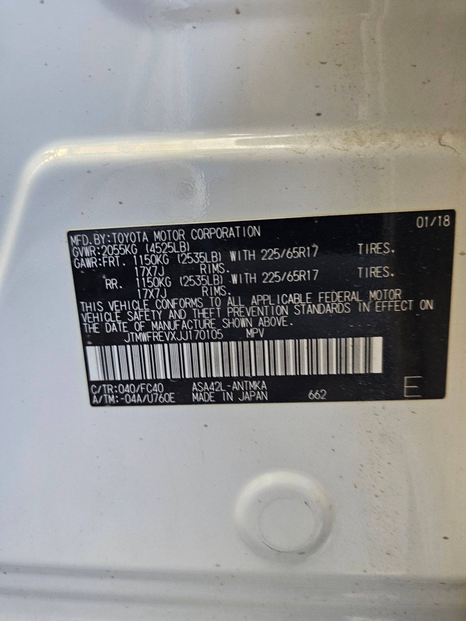 TOYOTA RAV4 2018 - Marhaba Auction Used Cars - Image 9