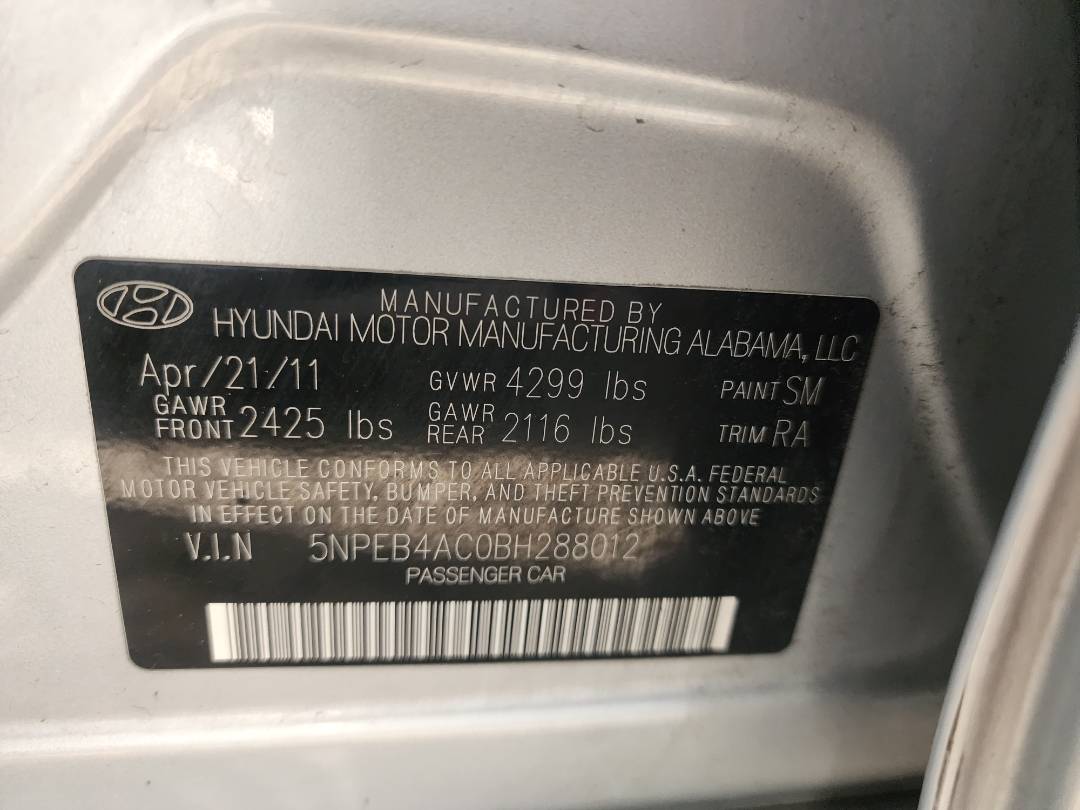 2011 HYUNDAI SONATA — 140116 Miles — Lot 38785129 - Marhaba Auctions Used Cars - Image 7