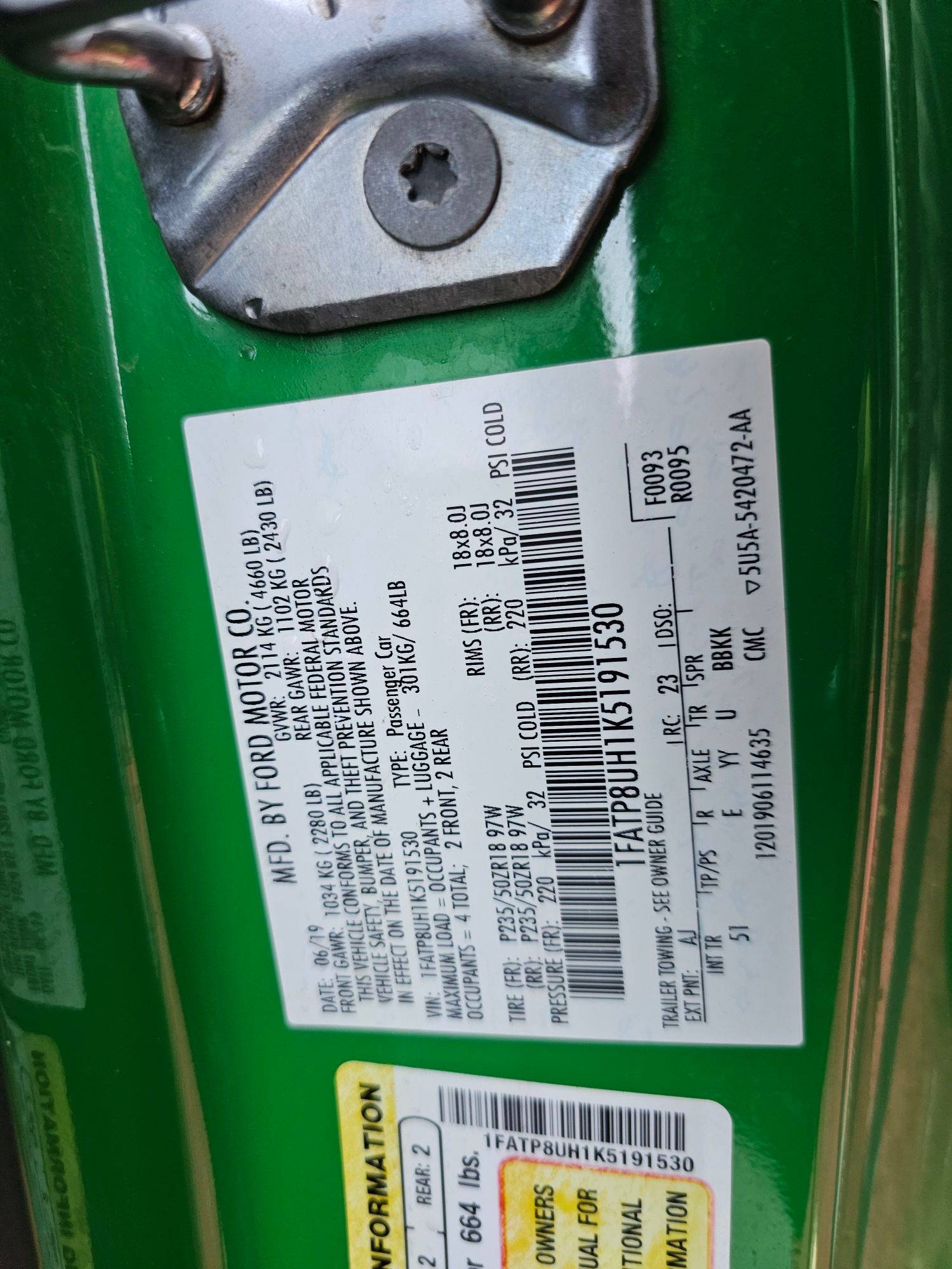 FORD MUSTANG 2019 - Marhaba Auction Used Cars - Image 9