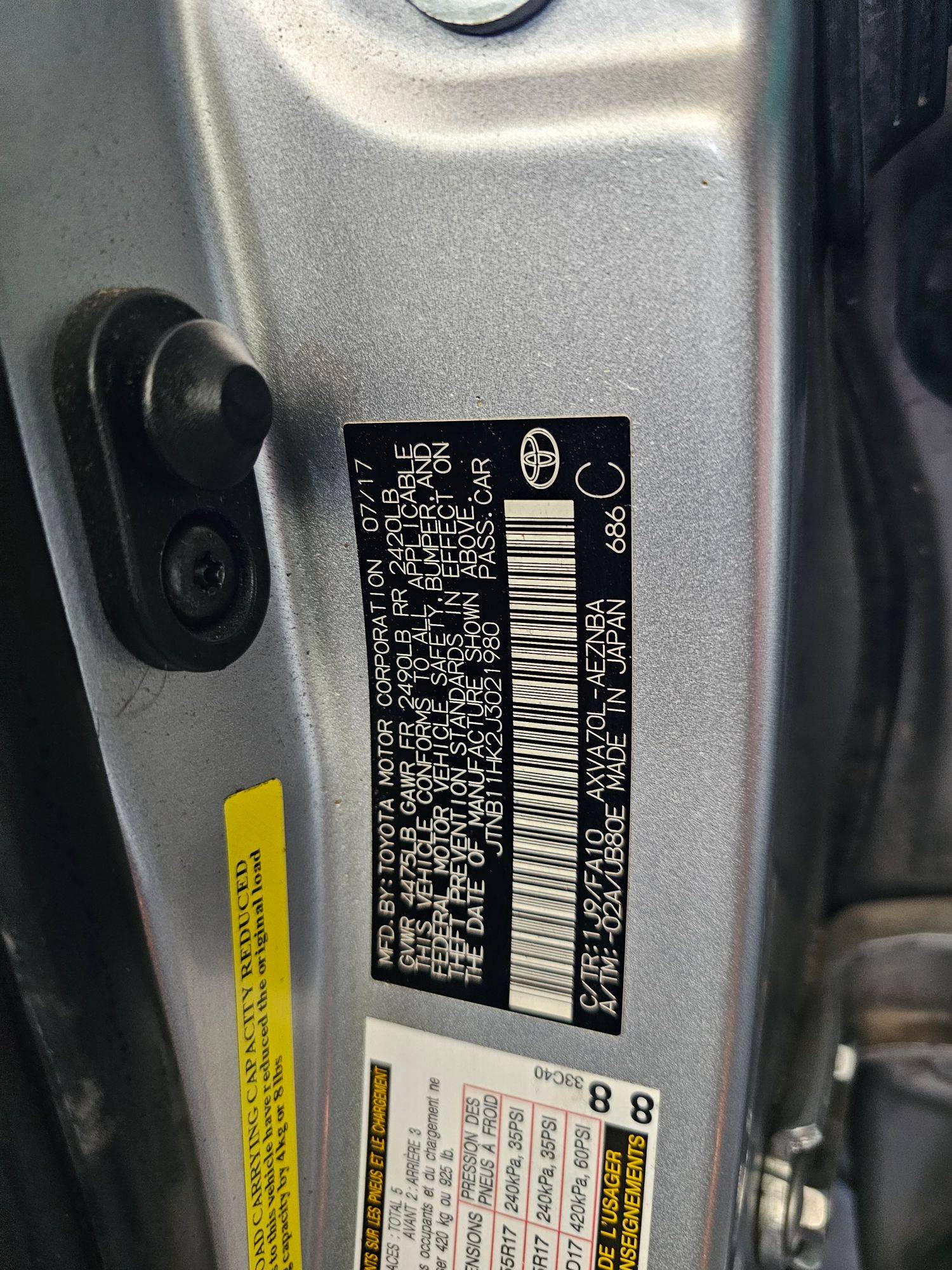 TOYOTA CAMRY 2018 - Marhaba Auction Used Cars - Image 9