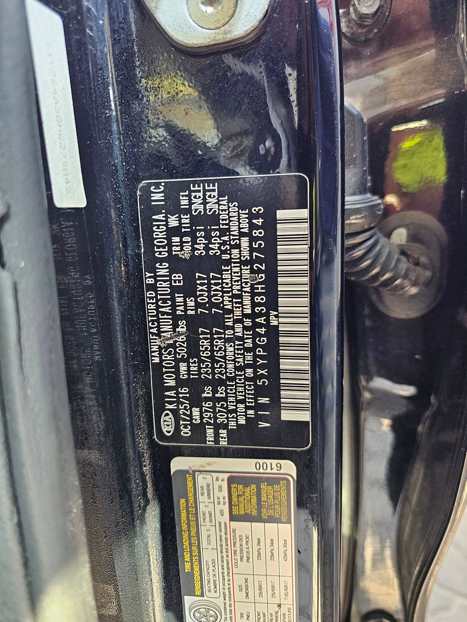 KIA SORENTO 2017 - Marhaba Auction Used Cars - Image 8