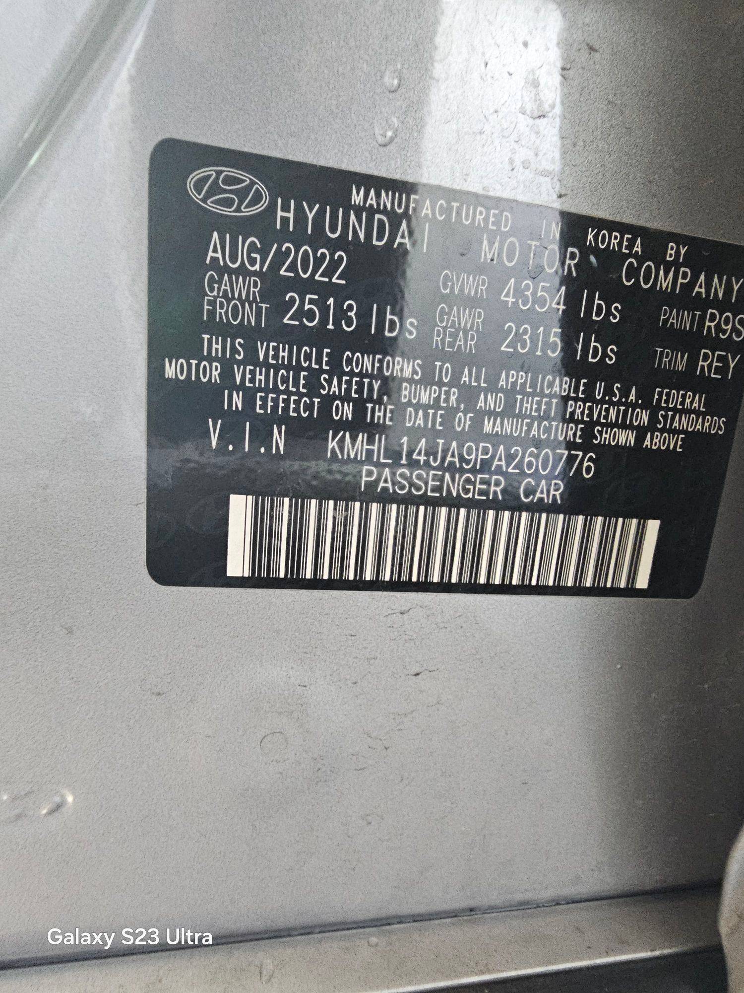 HYUNDAI SONATA 2023 - Marhaba Auction Used Cars - Image 10