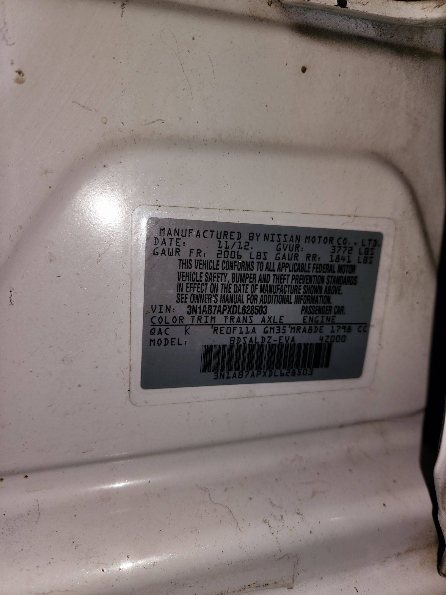 2013 NISSAN SENTRA — 75810 Miles — Lot PXDL628503 — Souq - Marhaba Auctions Used Cars - Image 9