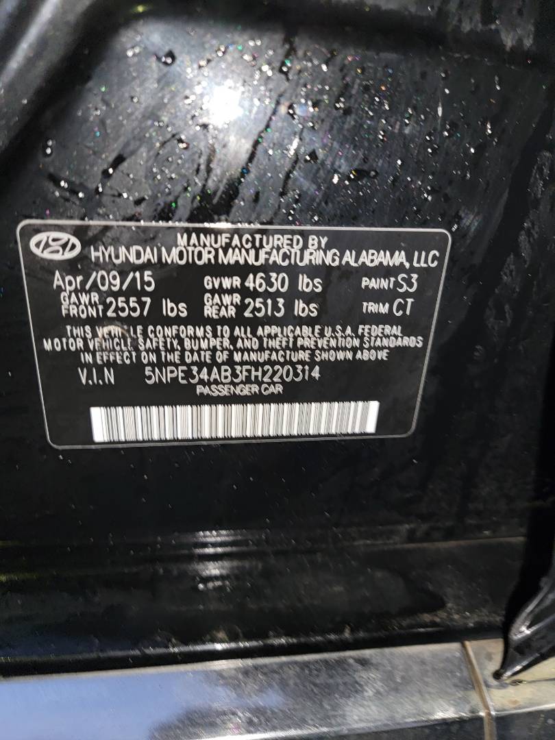 2015 HYUNDAI SONATA — 175057 Miles — Lot 74264 — Main - Marhaba Auctions Used Cars - Image 11