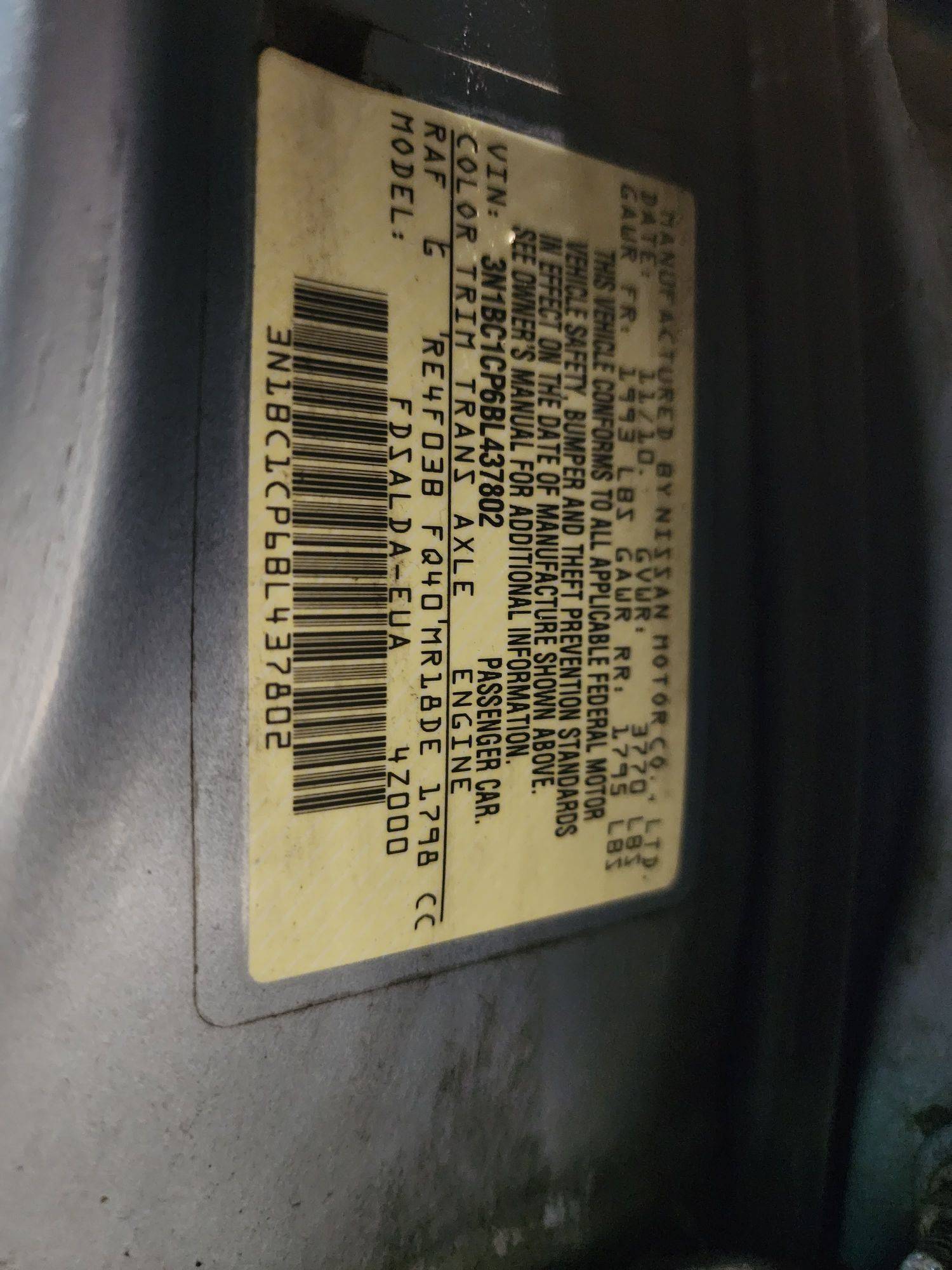 2011 NISSAN VERSA — 128388 Miles — Lot 71170933 - Marhaba Auctions Used Cars - Image 8