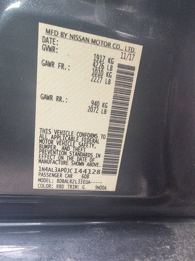 NISSAN ALTIMA 2018 - Marhaba Auction Used Cars - Image 8