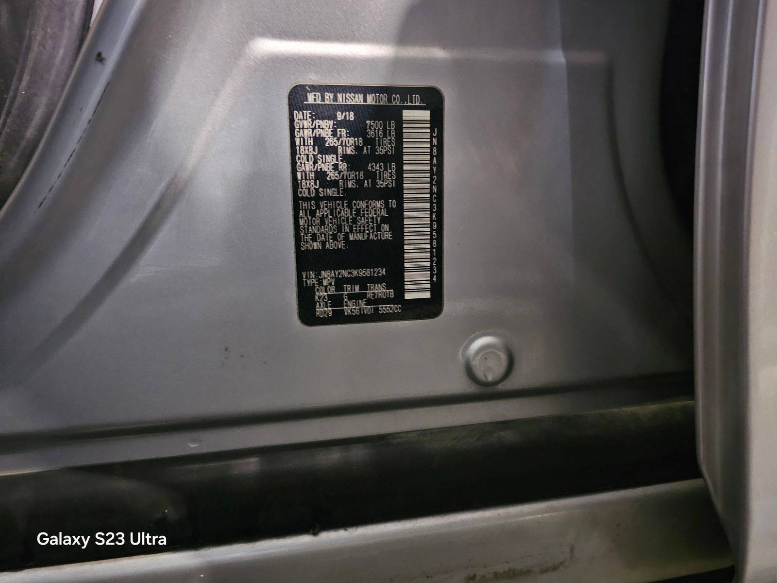 NISSAN ARMADA 2019 - Marhaba Auction Used Cars - Image 9