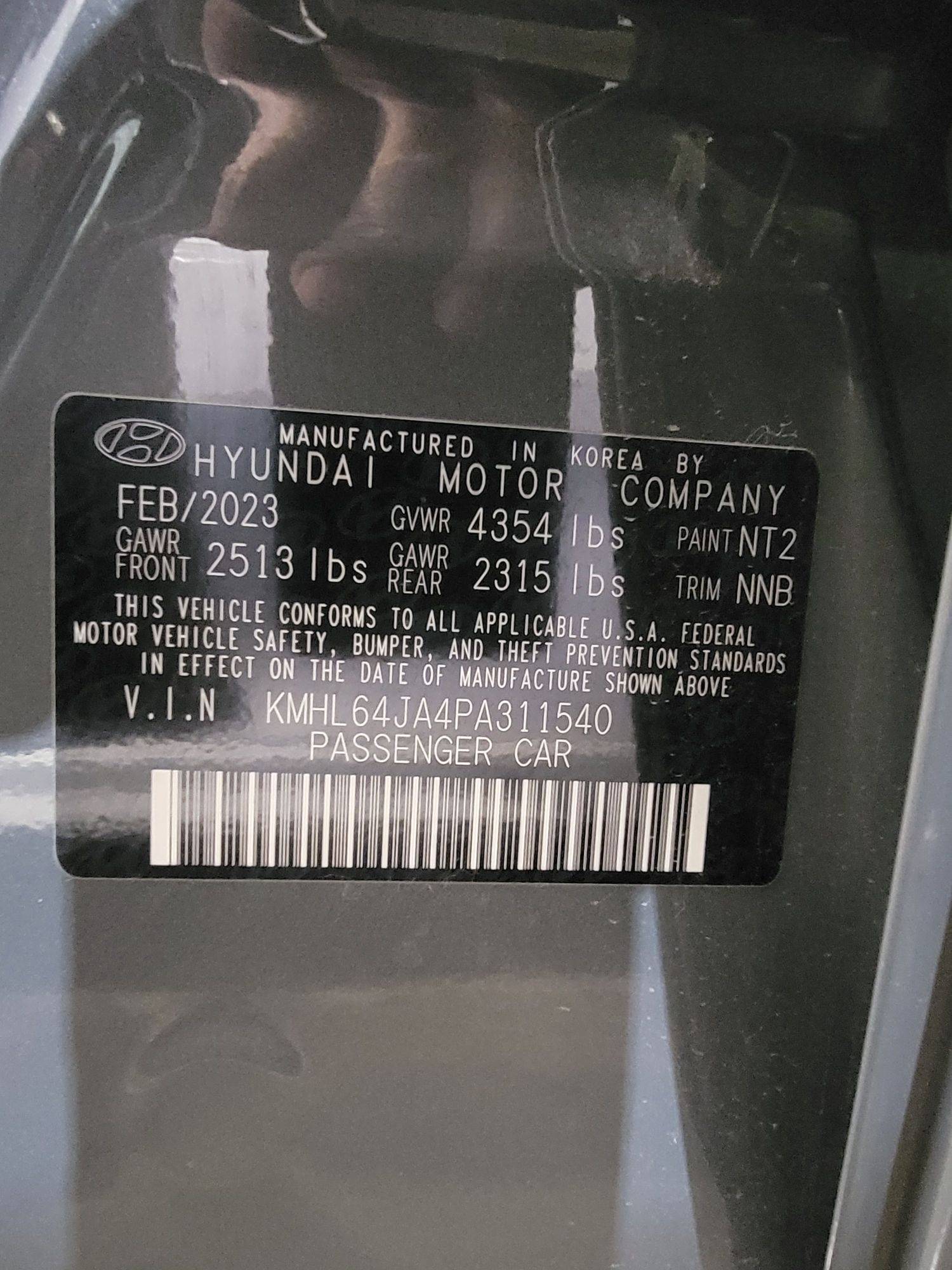 2023 HYUNDAI SONATA — 34918 Miles — Lot PA311540 — Main - Marhaba Auctions Used Cars - Image 8