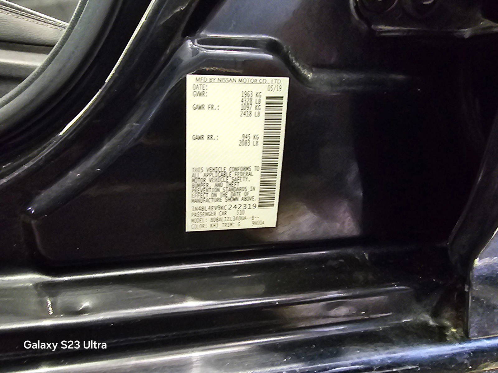 NISSAN ALTIMA 2019 - Marhaba Auction Used Cars - Image 9