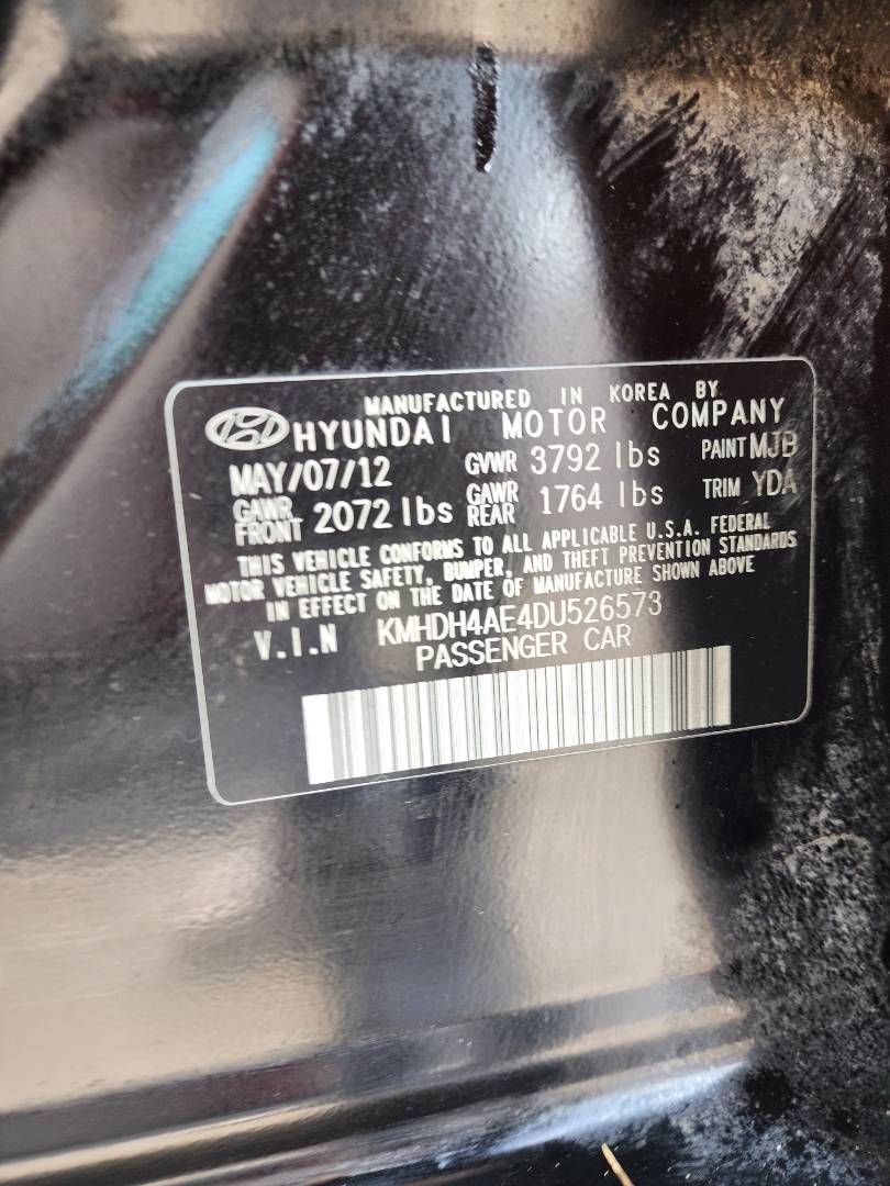 2013 HYUNDAI ELANTRA — 141445 Miles — Lot 53905494 — Souq - Marhaba Auctions Used Cars - Image 10