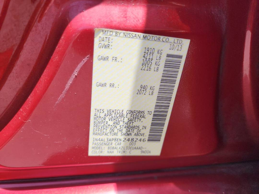 2014 NISSAN ALTIMA — 193452 Miles — Lot N248246 - Marhaba Auctions Used Cars - Image 5