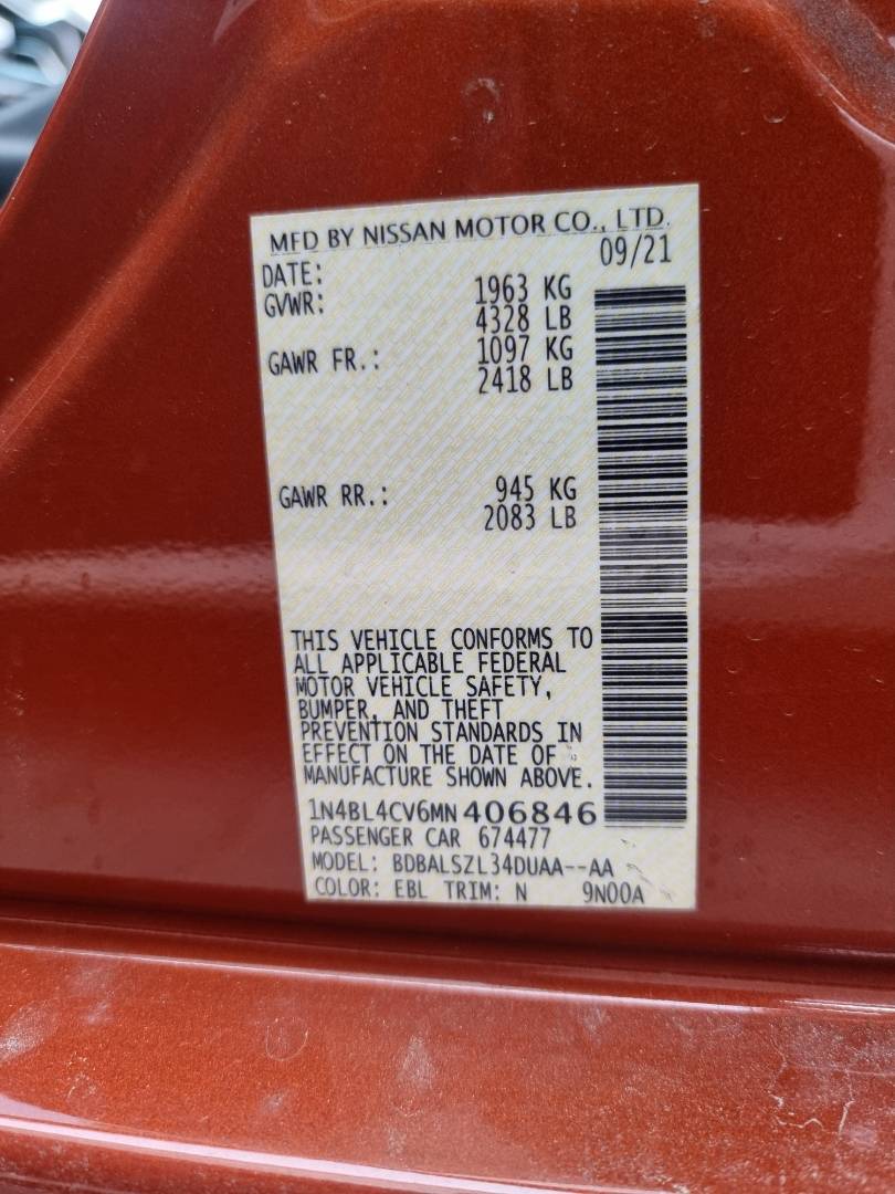 NISSAN ALTIMA 2021 - Marhaba Auction Used Cars - Image 8