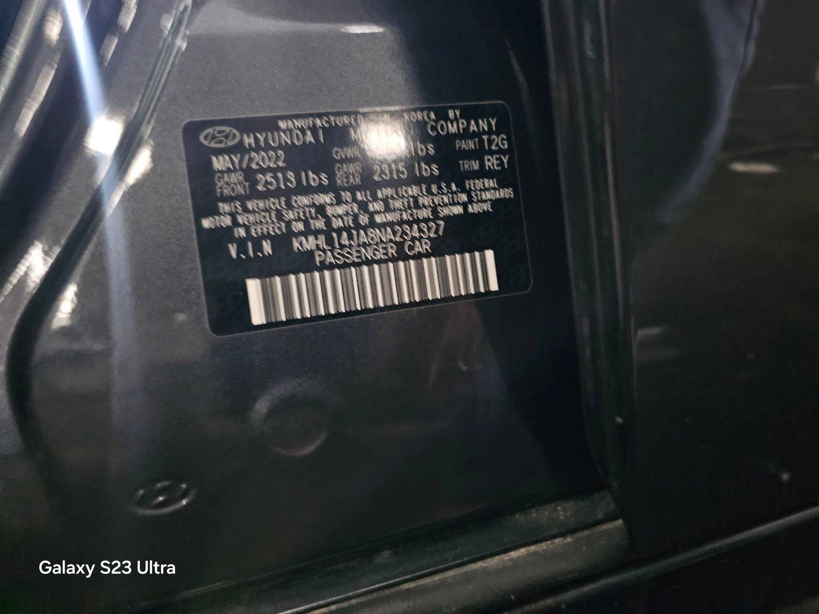 HYUNDAI SONATA 2022 - Marhaba Auction Used Cars - Image 9