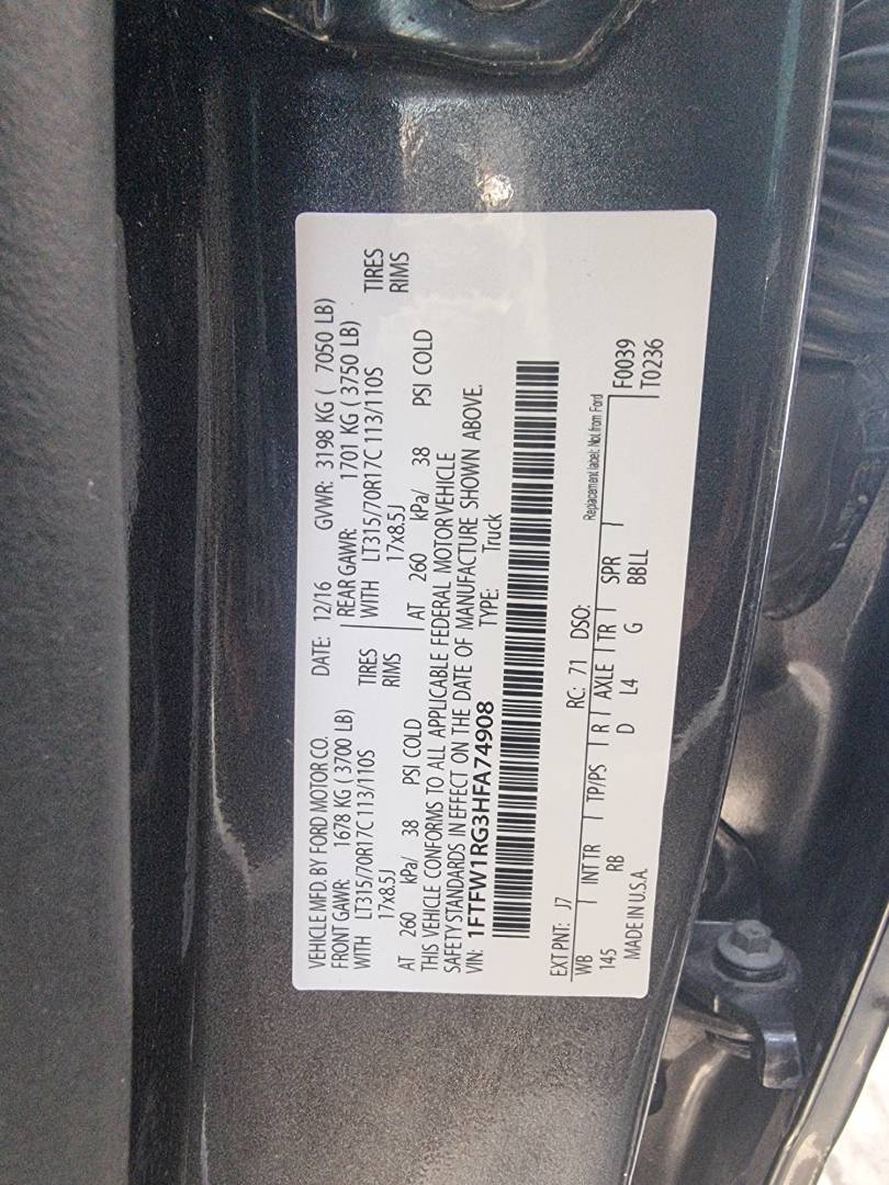 FORD F150 - Raptor 2017 - Marhaba Auction Used Cars - Image 10