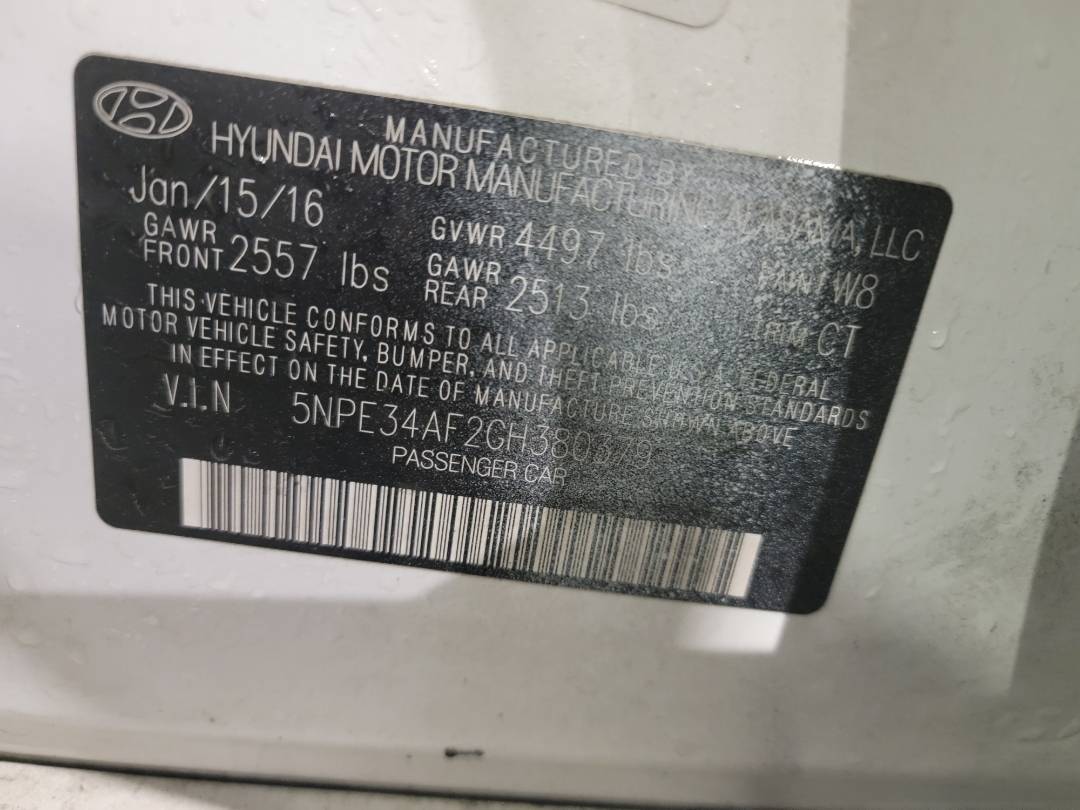 2016 HYUNDAI SONATA — 132035 Miles — Lot 36915016 - Marhaba Auctions Used Cars - Image 9