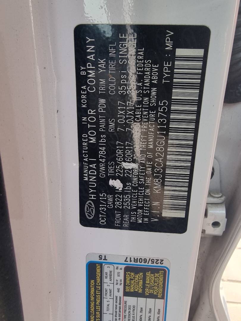 HYUNDAI TUCSON 2016 - Marhaba Auction Used Cars - Image 7