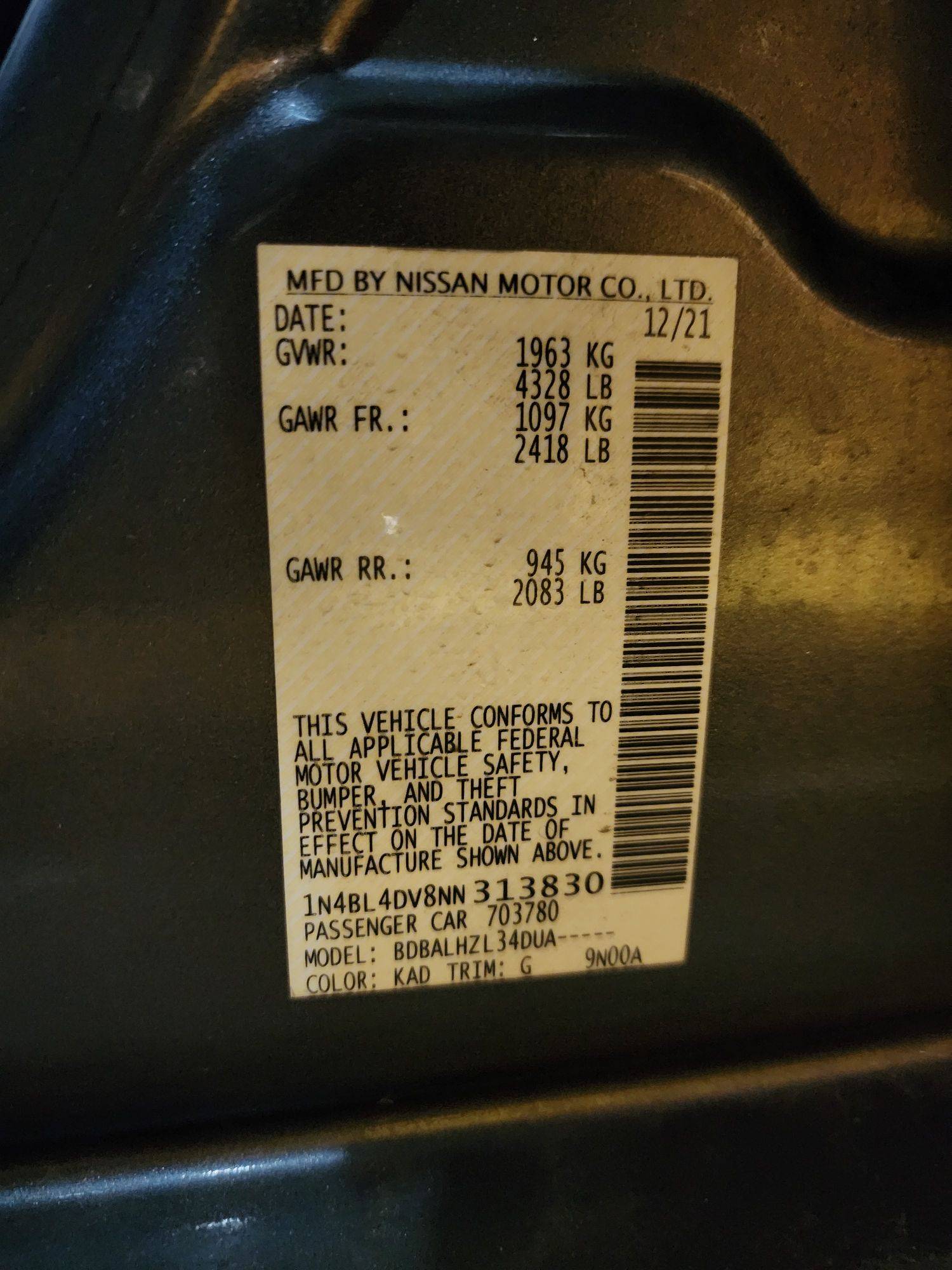 NISSAN ALTIMA 2022 - Marhaba Auction Used Cars - Image 10