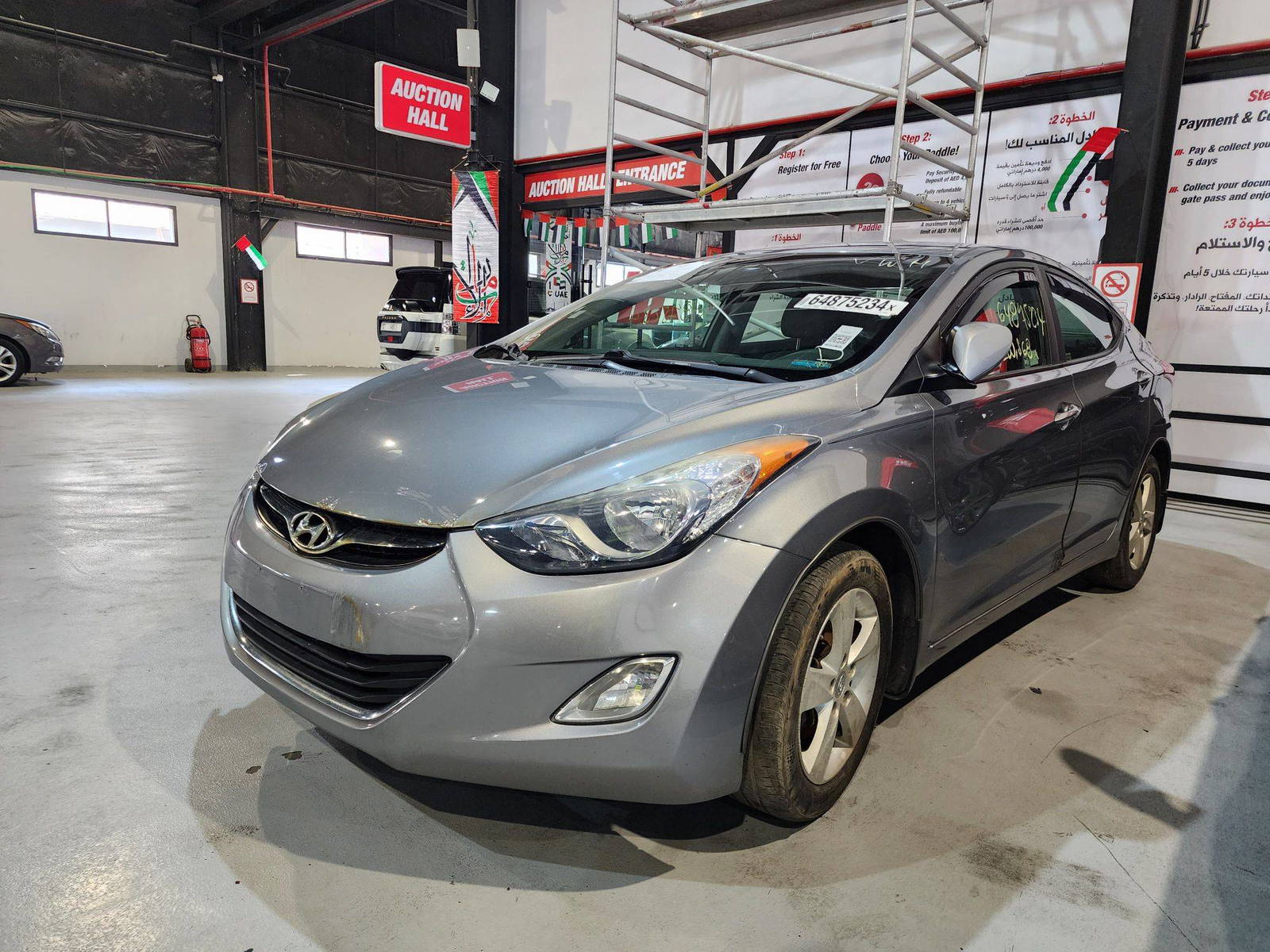2013 HYUNDAI ELANTRA — 250568 Miles — Lot 20398 — Al Quoz - Marhaba Auctions Used Cars - Image 3