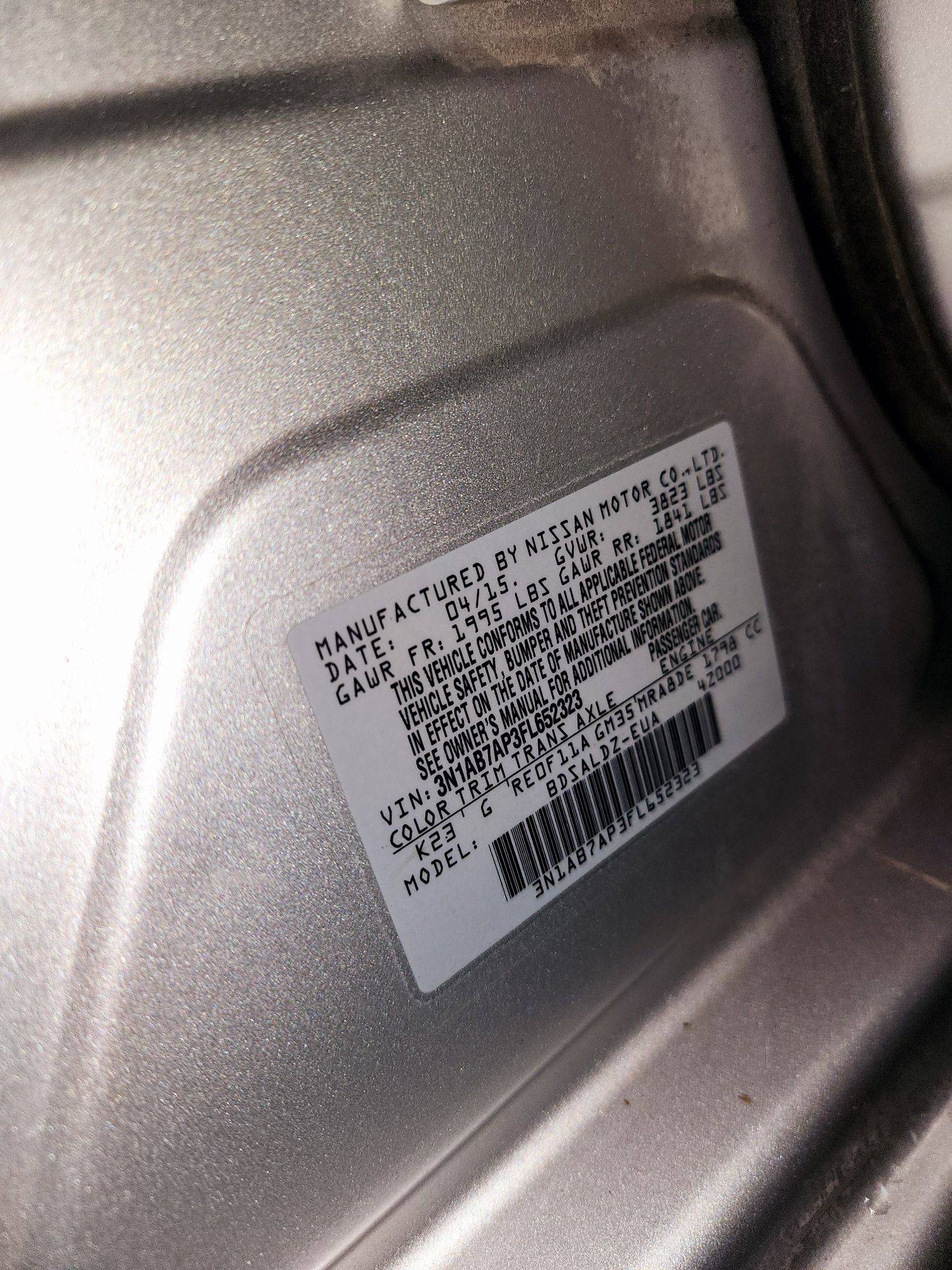2015 NISSAN SENTRA — 166957 Miles — Lot 80964614 — Souq - Marhaba Auctions Used Cars - Image 9