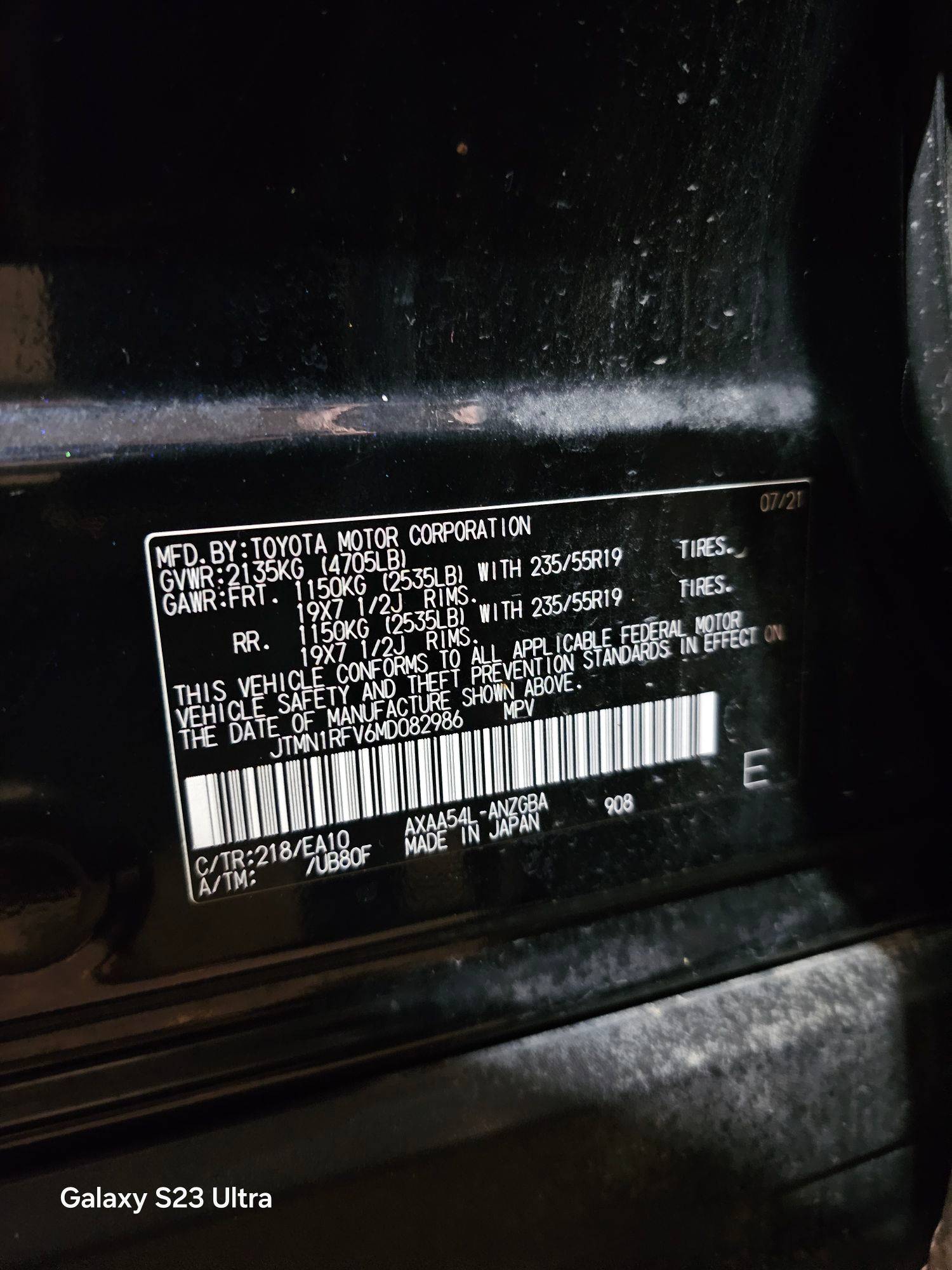 TOYOTA RAV4 2021 - Marhaba Auction Used Cars - Image 9