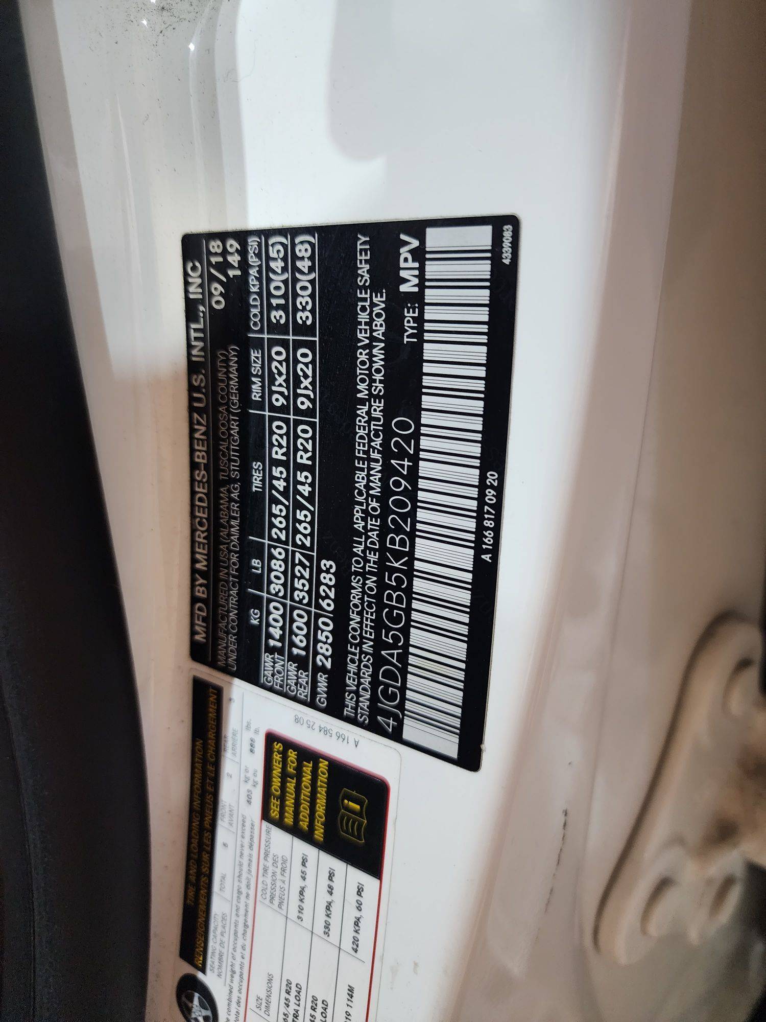 MERCEDES BENZ GLE 400 2019 - Marhaba Auction Used Cars - Image 11