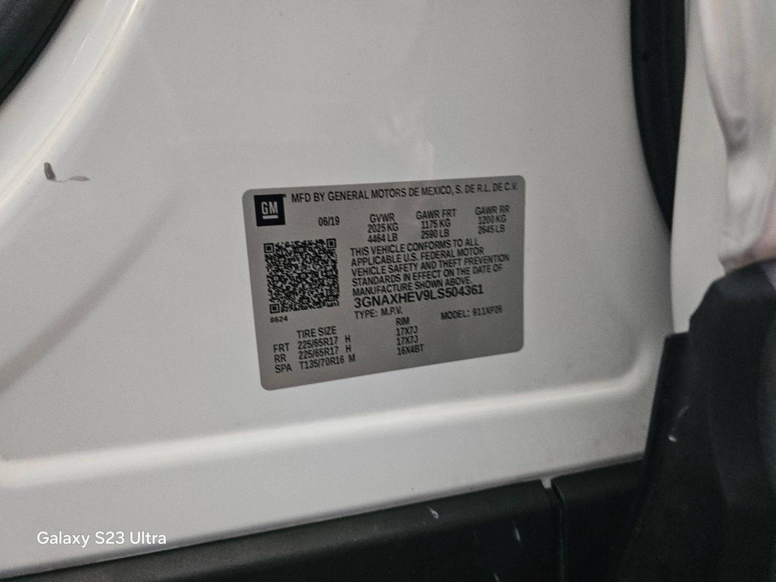 2020 CHEVROLET EQUINOX — 335016 KM — Lot S504361 — Main - Marhaba Auctions Used Cars - Image 10