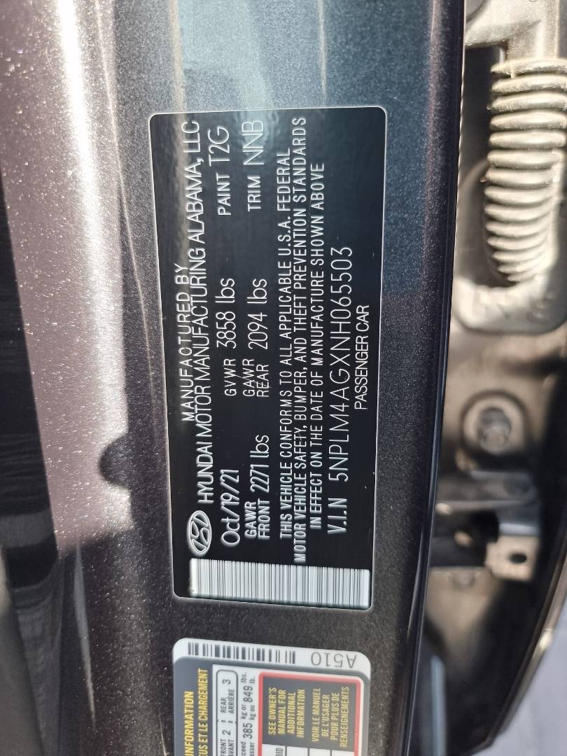 2022 HYUNDAI ELANTRA — 25856 Miles — Lot 065503 — Ind. 12 - Marhaba Auctions Used Cars - Image 10