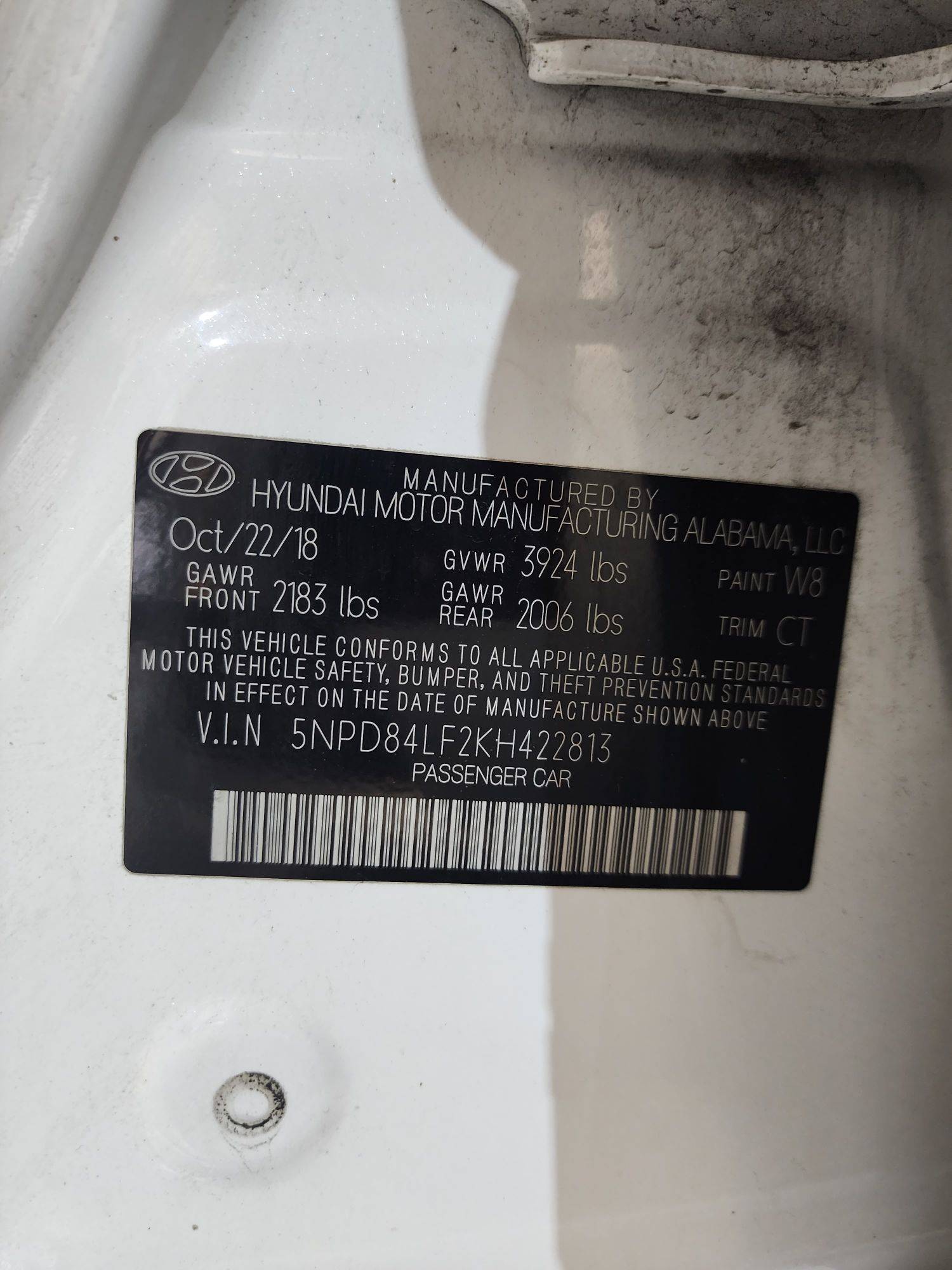 HYUNDAI ELANTRA 2019 - Marhaba Auction Used Cars - Image 11