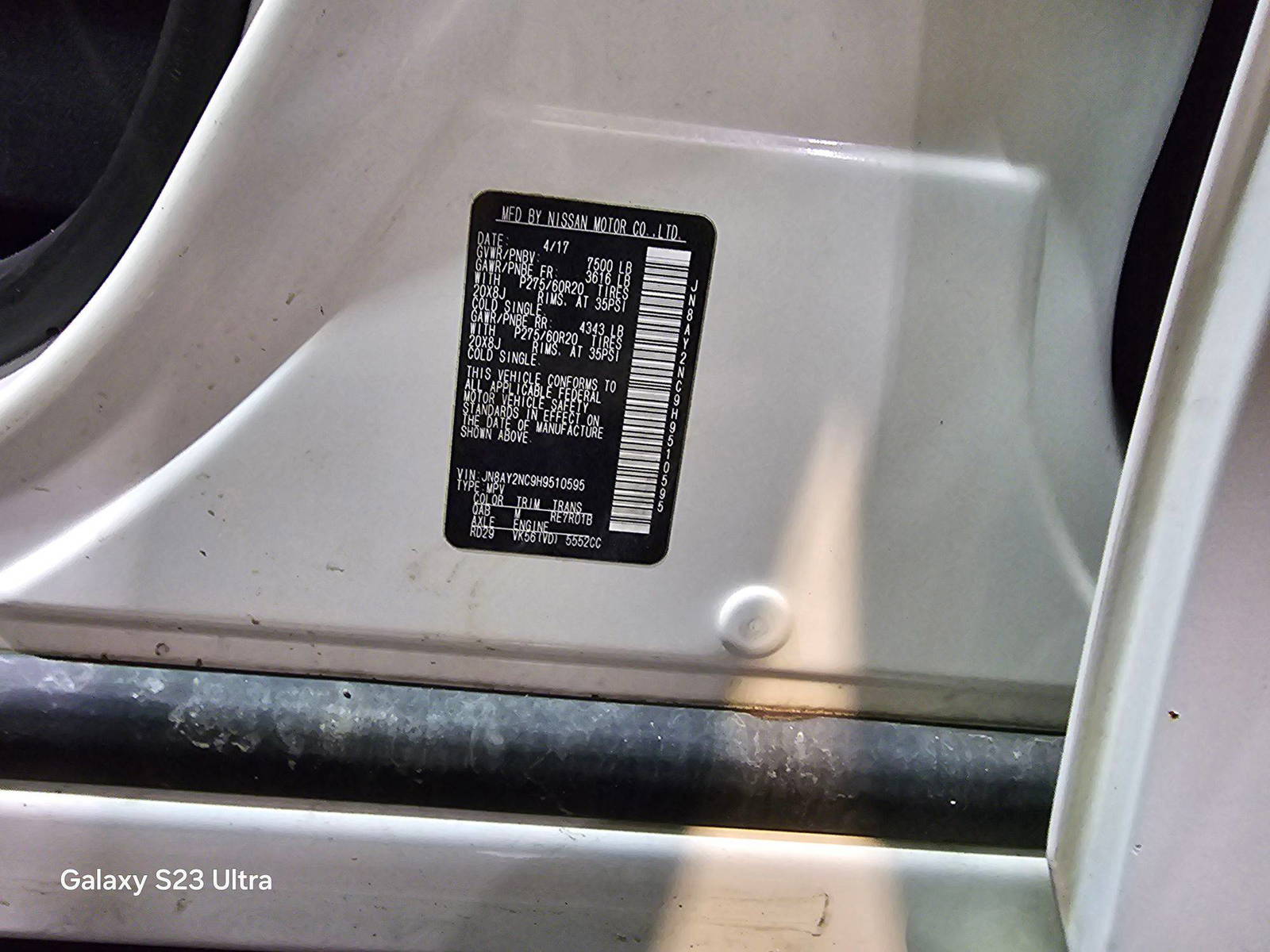 NISSAN ARMADA 2017 - Marhaba Auction Used Cars - Image 9