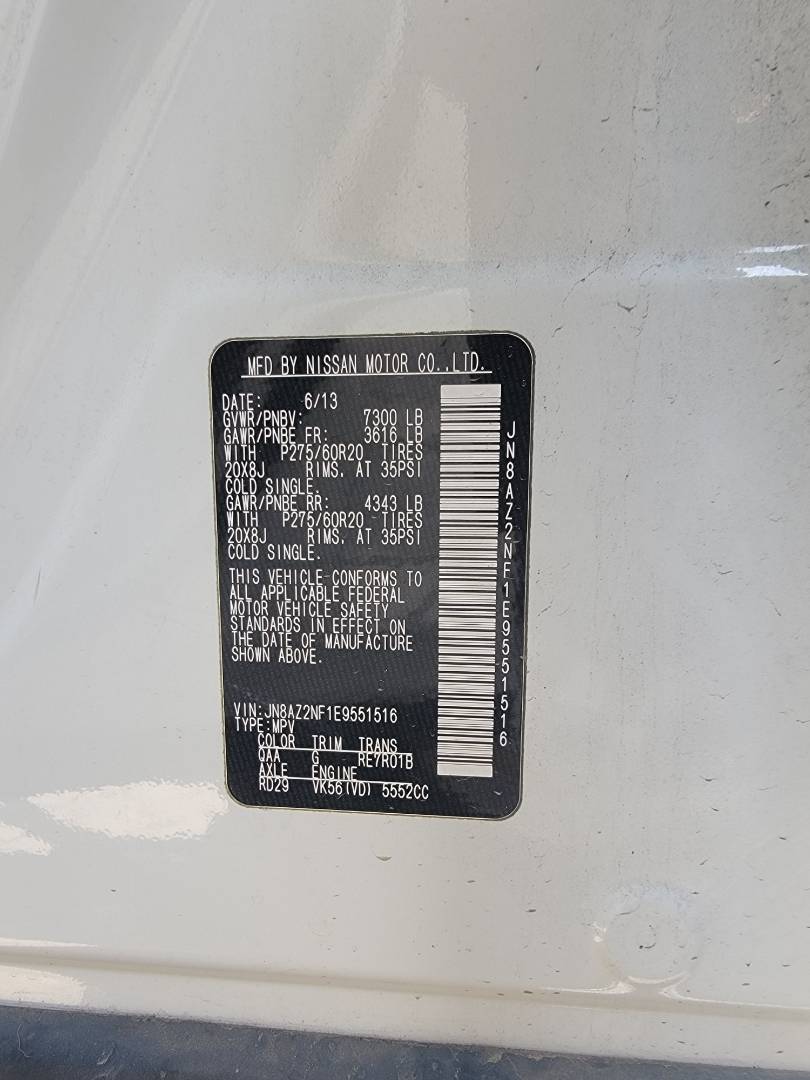 2014 INFINITI QX80 — 154361 Miles — Lot 9551516 — Main - Marhaba Auctions Used Cars - Image 11