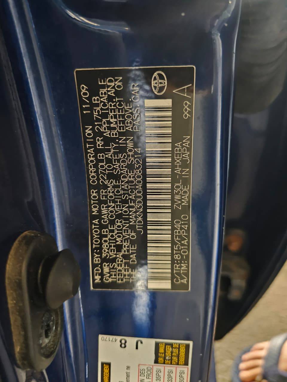 2010 TOYOTA PRIUS — 175634 Miles — Lot N3DU0A0083214 — Main - Marhaba Auctions Used Cars - Image 10