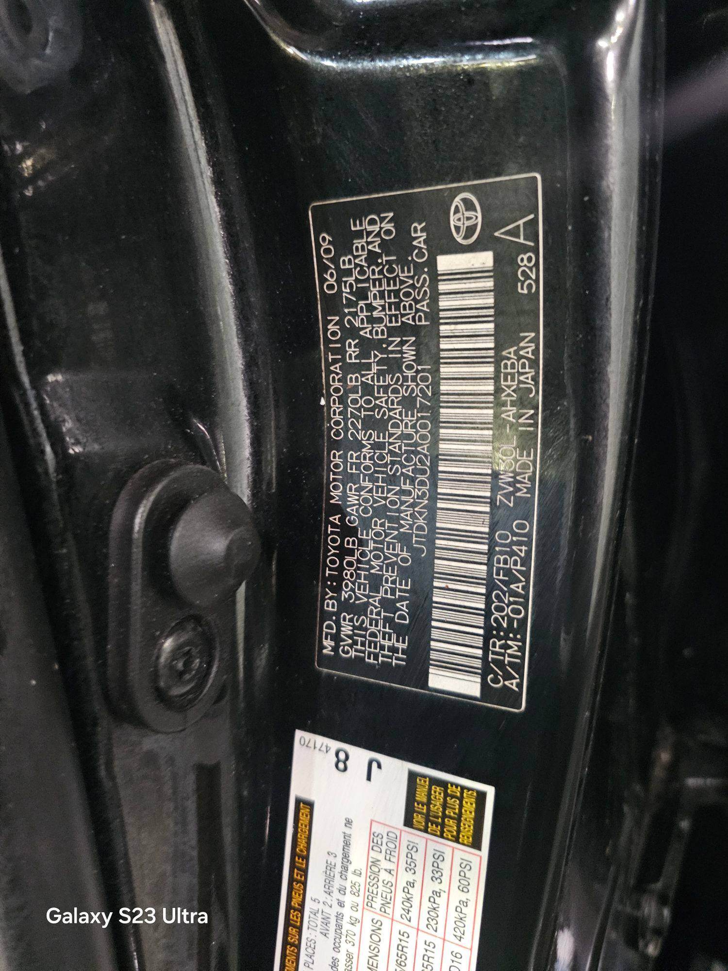 2010 TOYOTA PRIUS — 152193 Miles — Lot 2A0017201 — Main - Marhaba Auctions Used Cars - Image 10