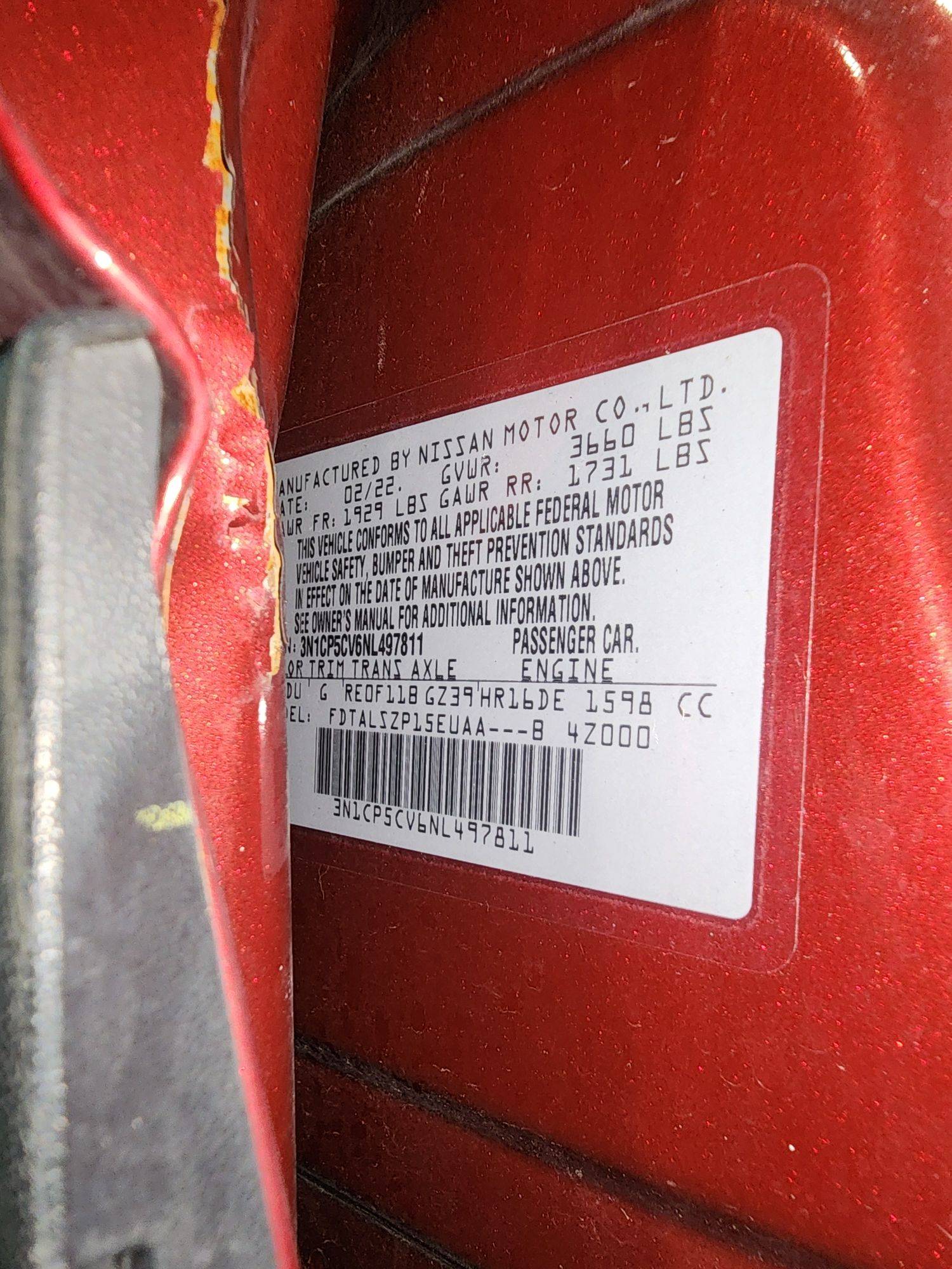 2022 NISSAN KICKS — 48685 Miles — Lot 2356311 — Main - Marhaba Auctions Used Cars - Image 7