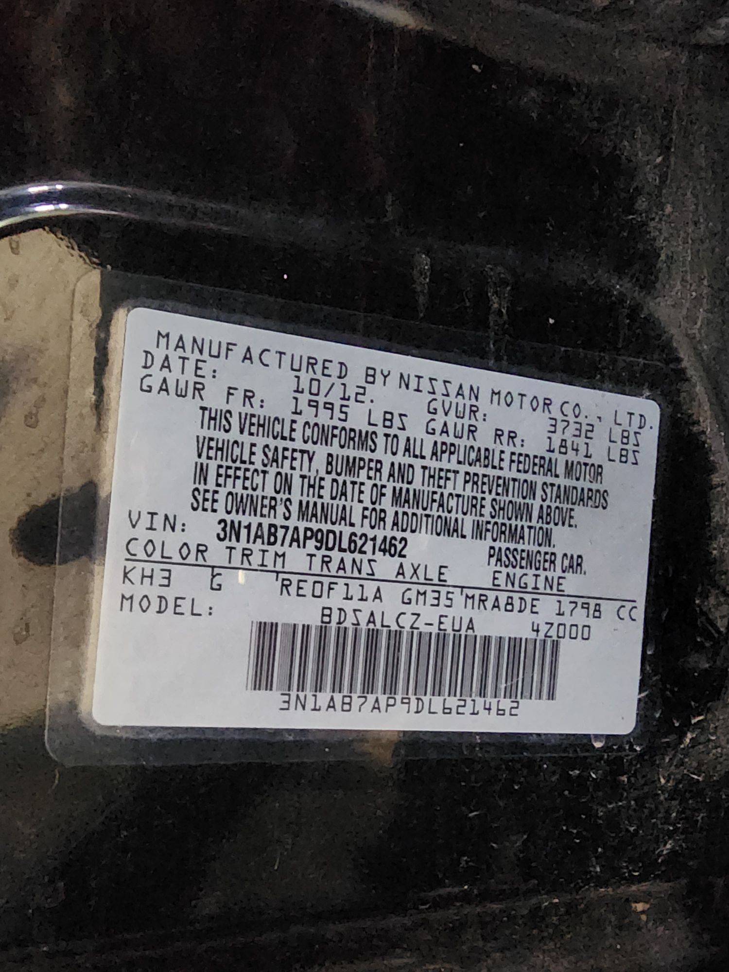 2013 NISSAN SENTRA — 107585 Miles — Lot 78308004 — Al Quoz - Marhaba Auctions Used Cars - Image 11