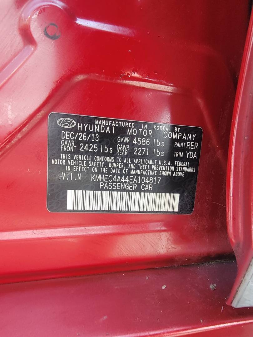 2014 HYUNDAI SONATA — 147110 Miles — Lot 4EA104817 — Main - Marhaba Auctions Used Cars - Image 8