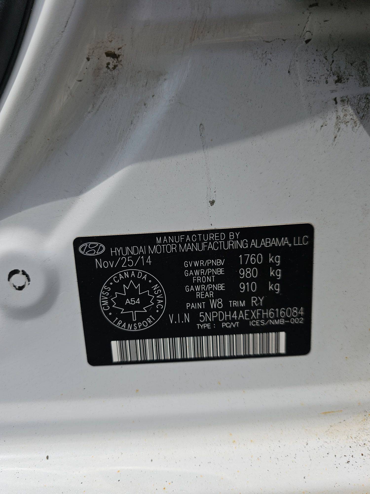 HYUNDAI ELANTRA 2015 - Marhaba Auction Used Cars - Image 12